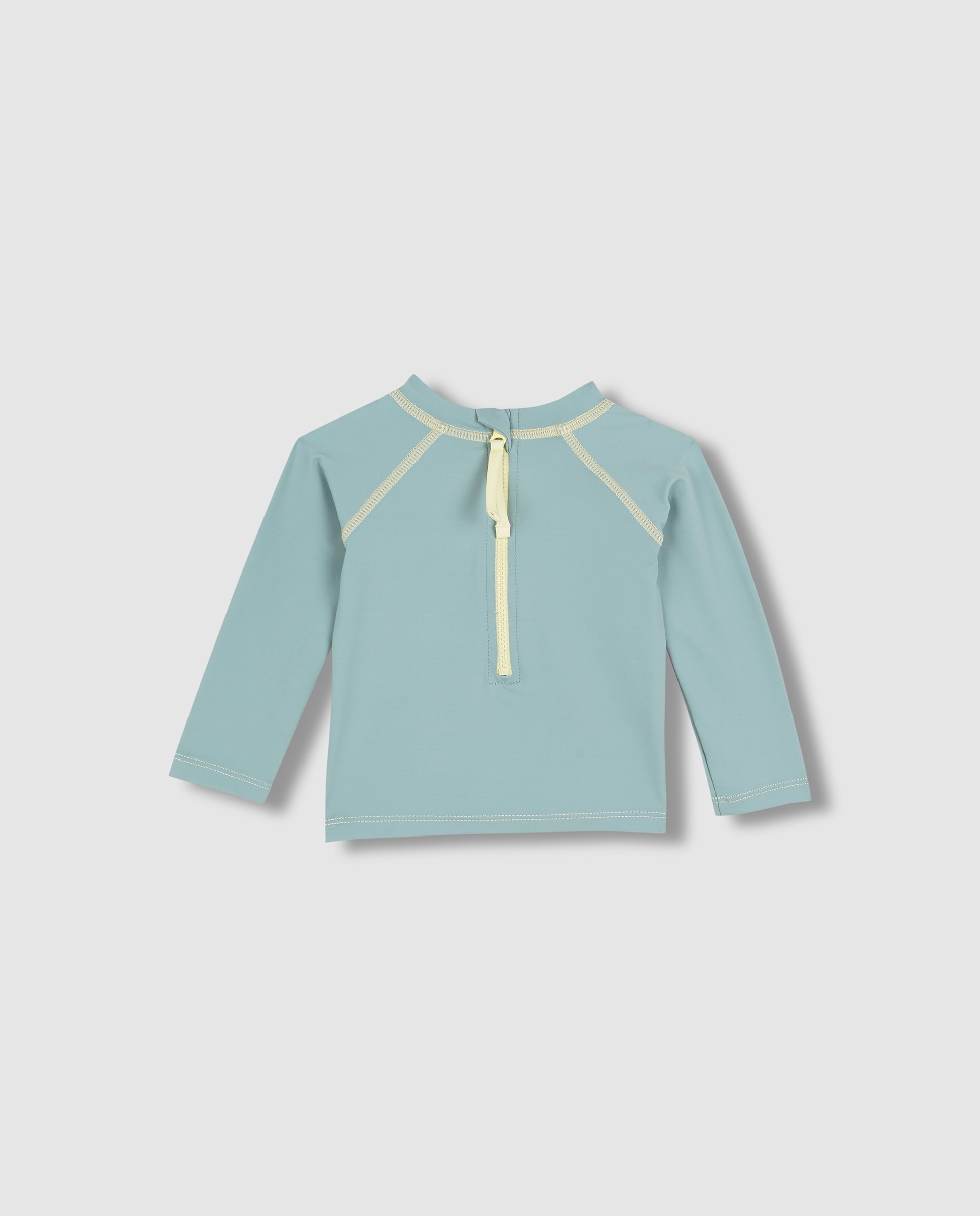 T-shirt para Bebé com Proteção Solar de Manga Comprida Verde-claro-2