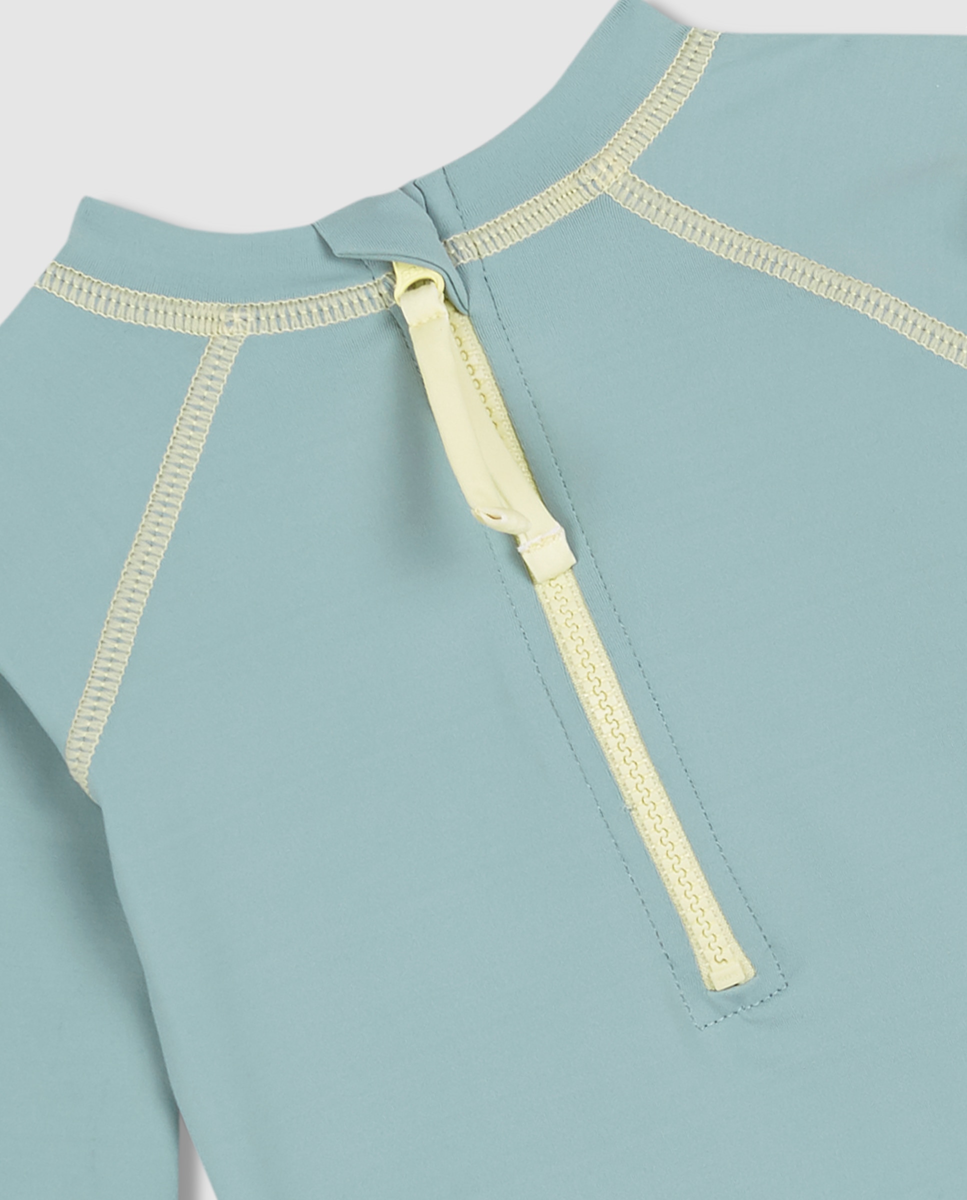 T-shirt para Bebé com Proteção Solar de Manga Comprida Verde-claro-4