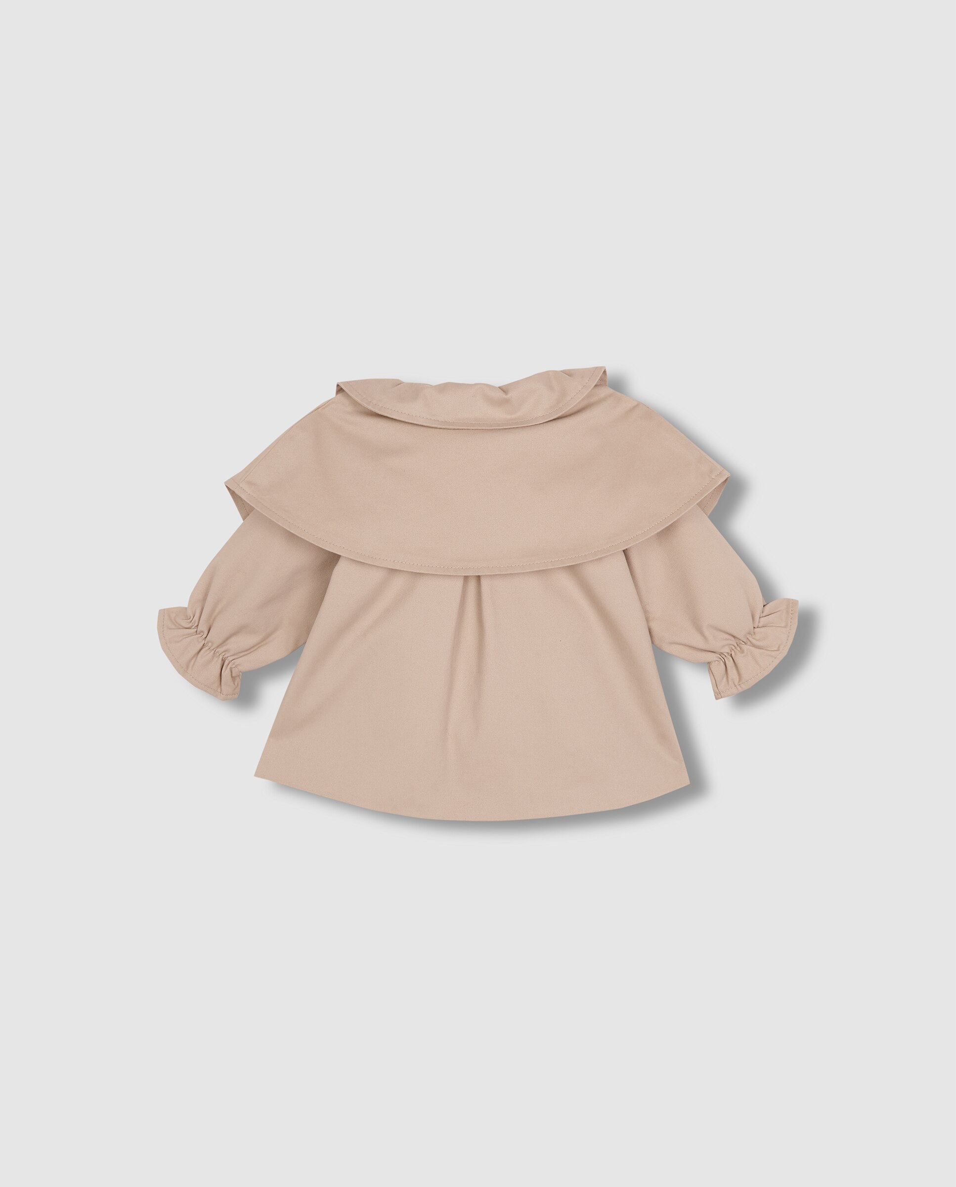 Gabardina para Bebé com Capa Desmontável Gocco Bege-4