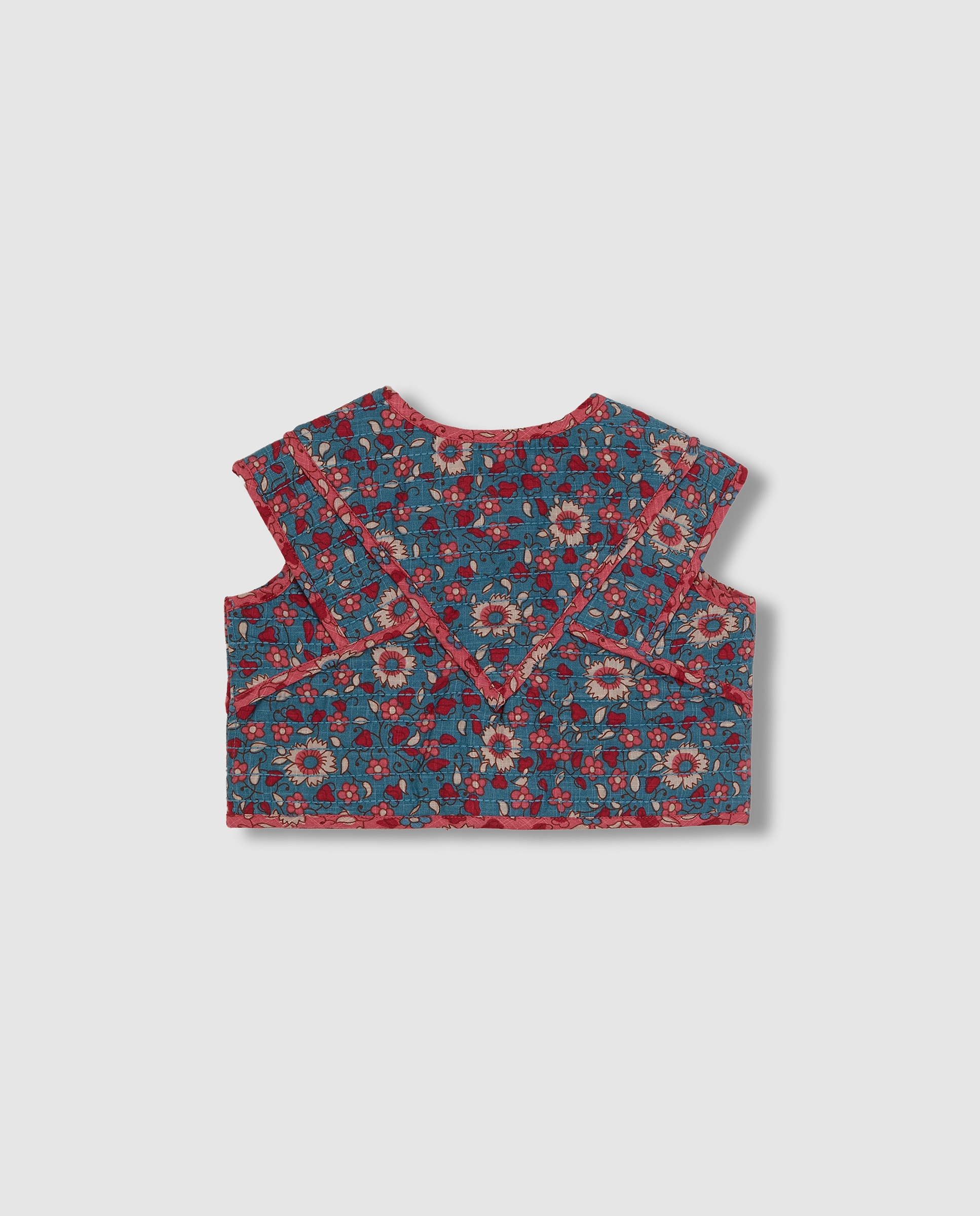 Colete para Bebé Acolchoado Azul Royal-2