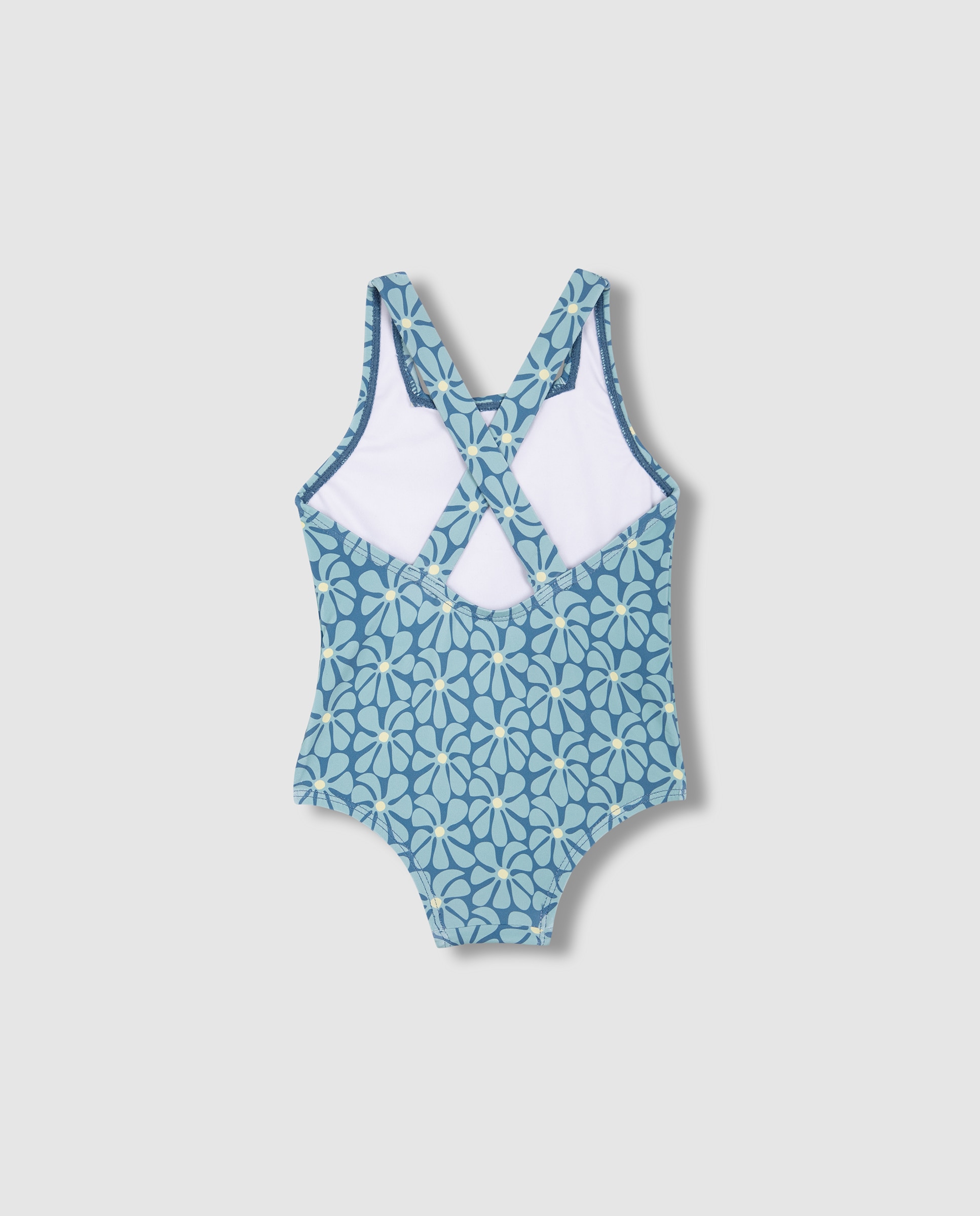 Fato de Banho para Bebé com Estampado Retro Gocco Azul-2