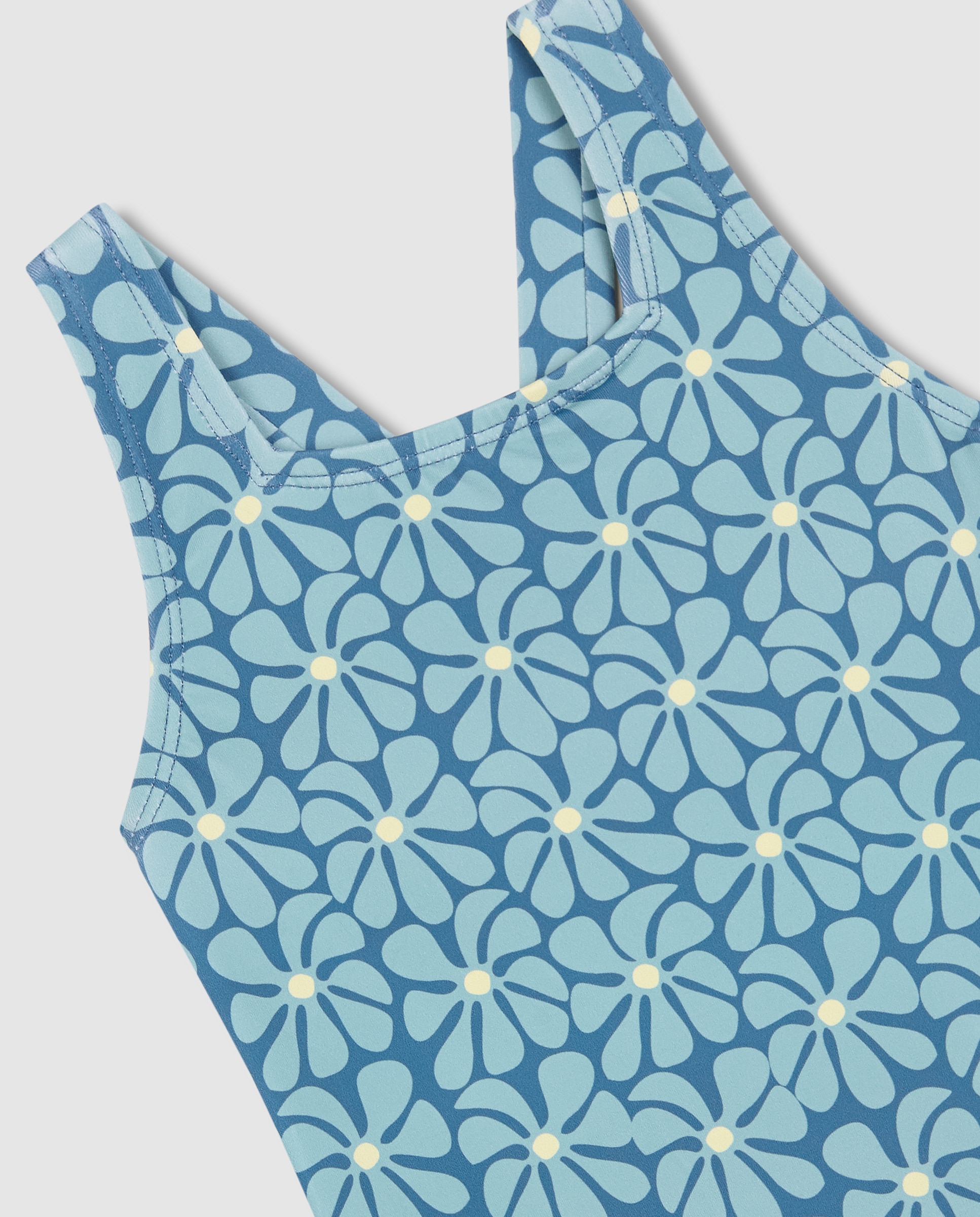 Fato de Banho para Bebé com Estampado Retro Gocco Azul-3