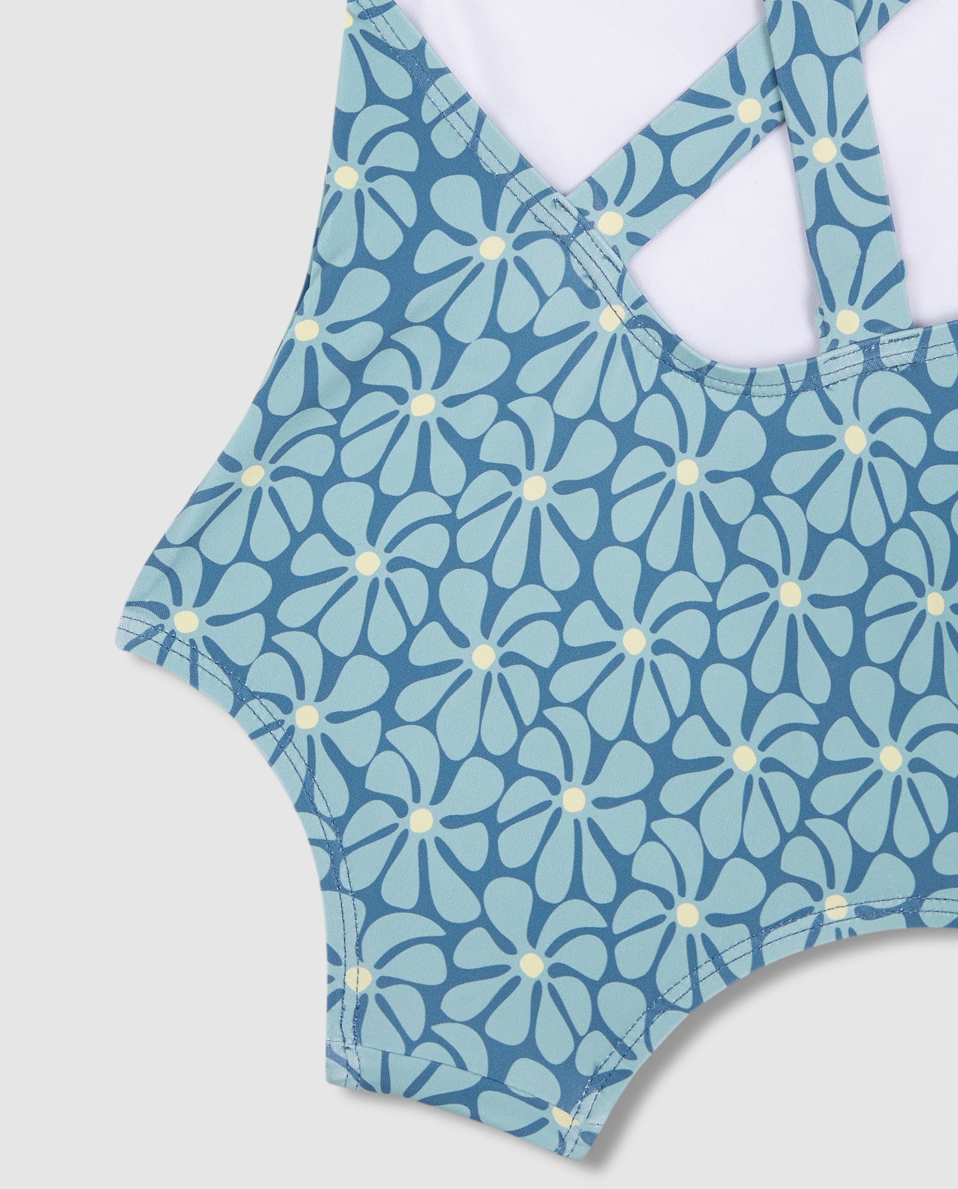 Fato de Banho para Bebé com Estampado Retro Gocco Azul-4