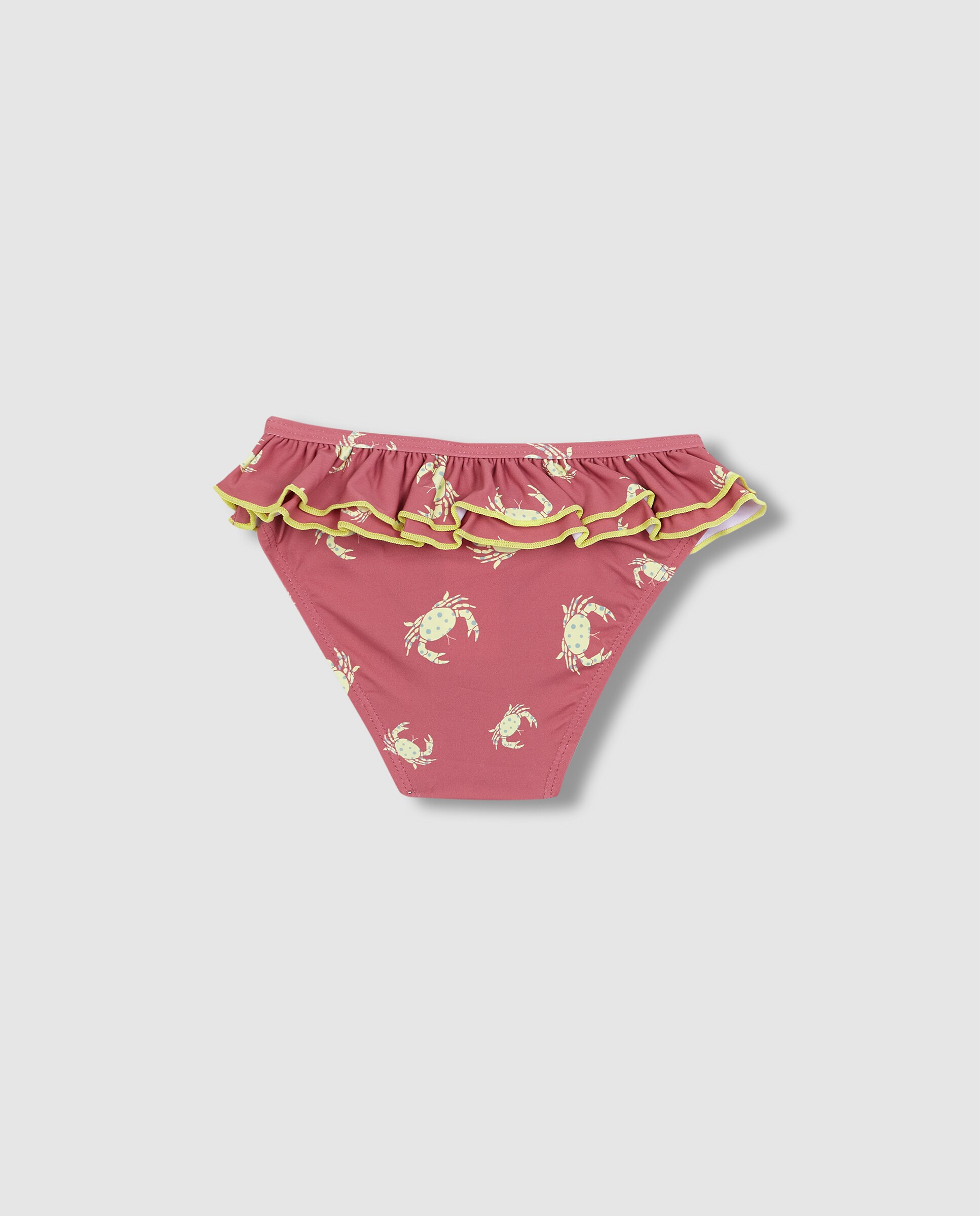 Cueca de Bebé de Caranguejo com Folho Gocco Coral-2