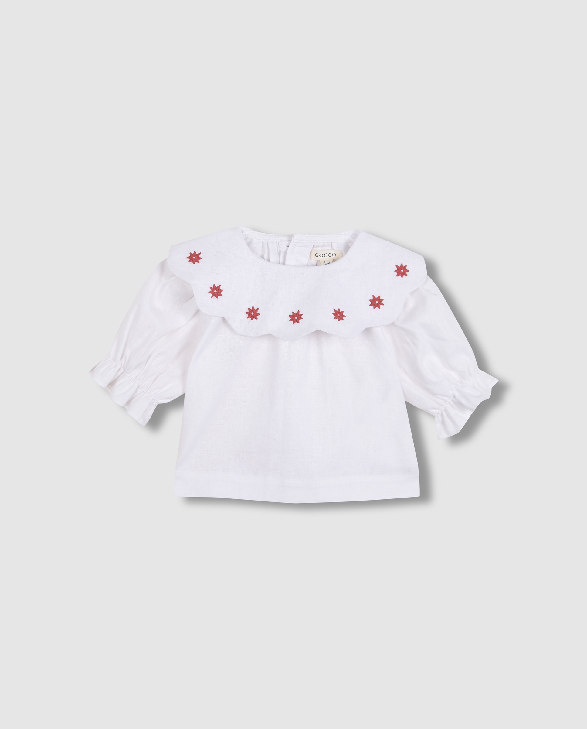 Imagem 0 de Camisa para Bebé de Linho com Gola e Bordados