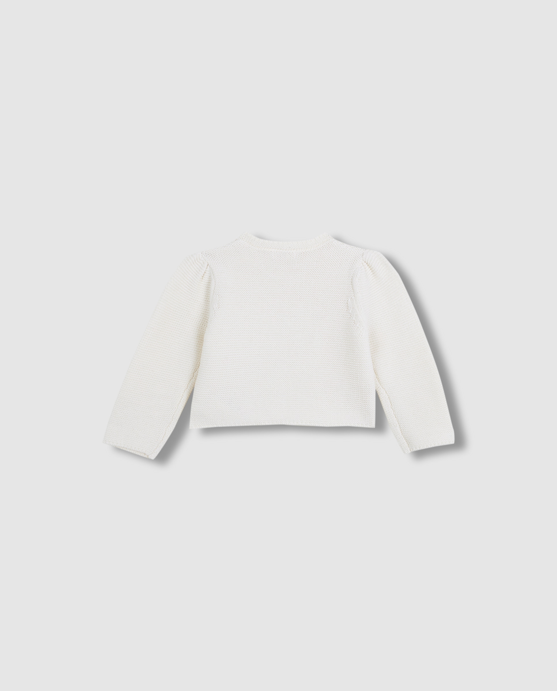 Casaco para Bebé de Malha Bobo Gocco Branco-marfim-3