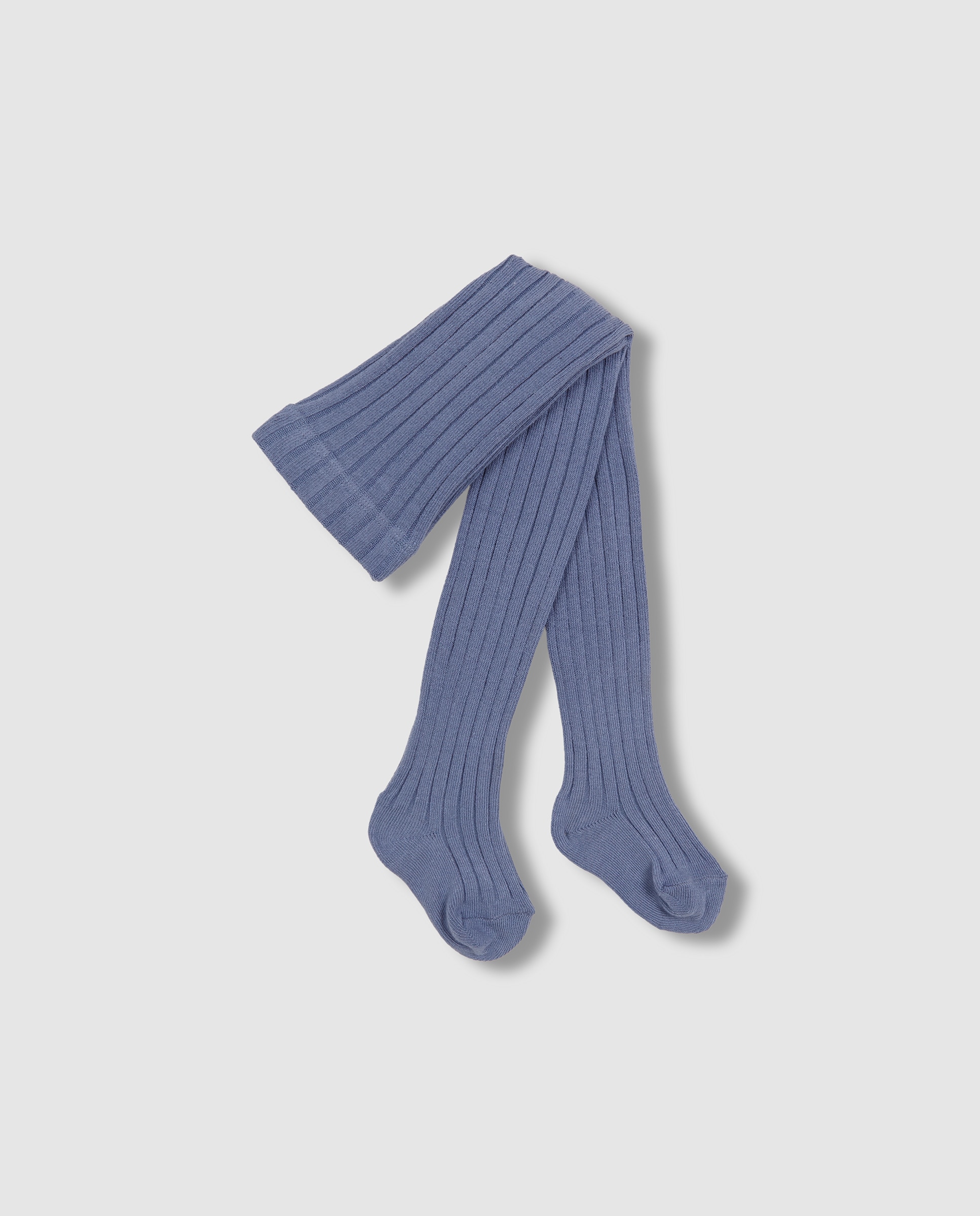 Collants para Bebé Básicos de Canelado Gocco Azul-claro-1