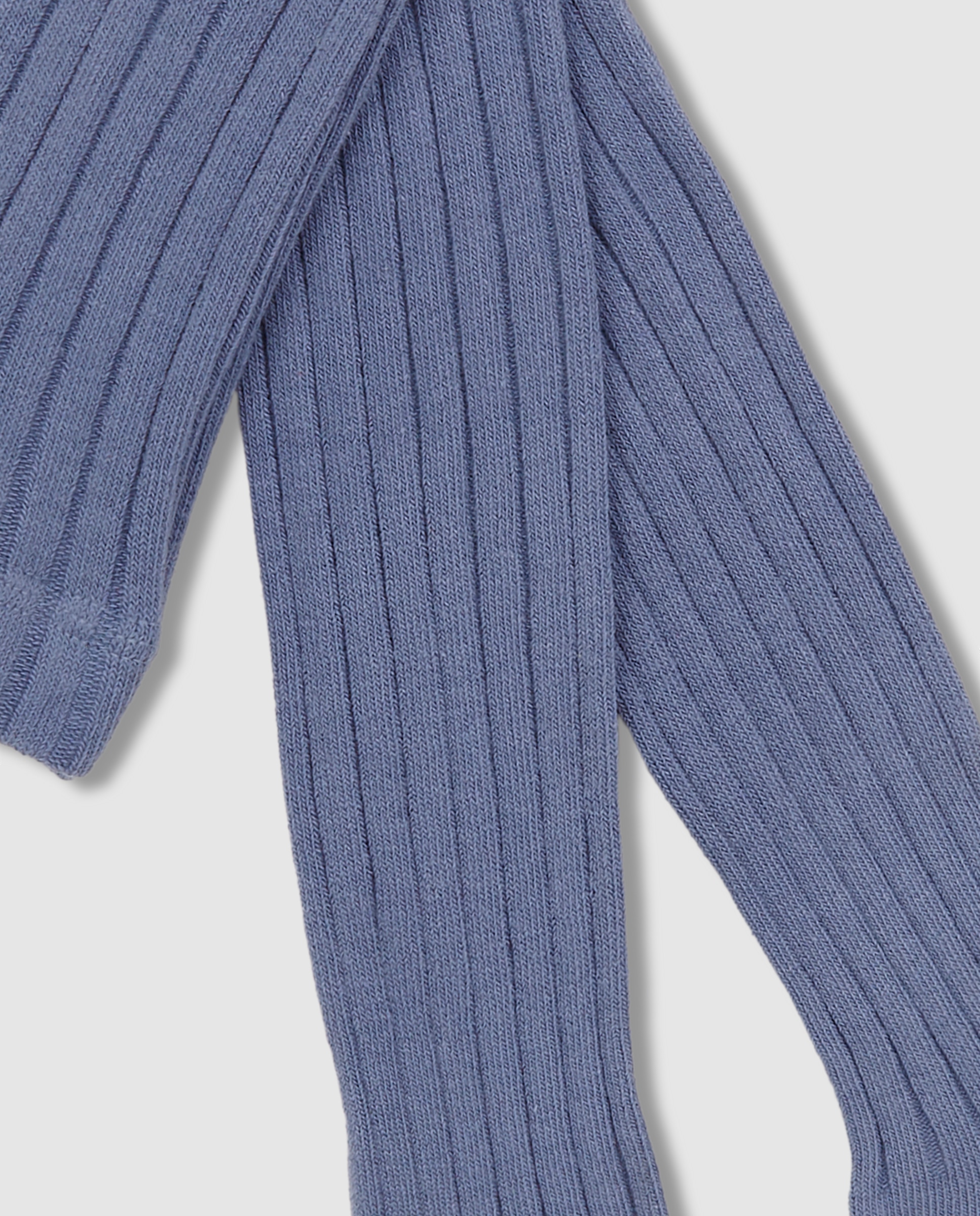 Collants para Bebé Básicos de Canelado Gocco Azul-claro-2