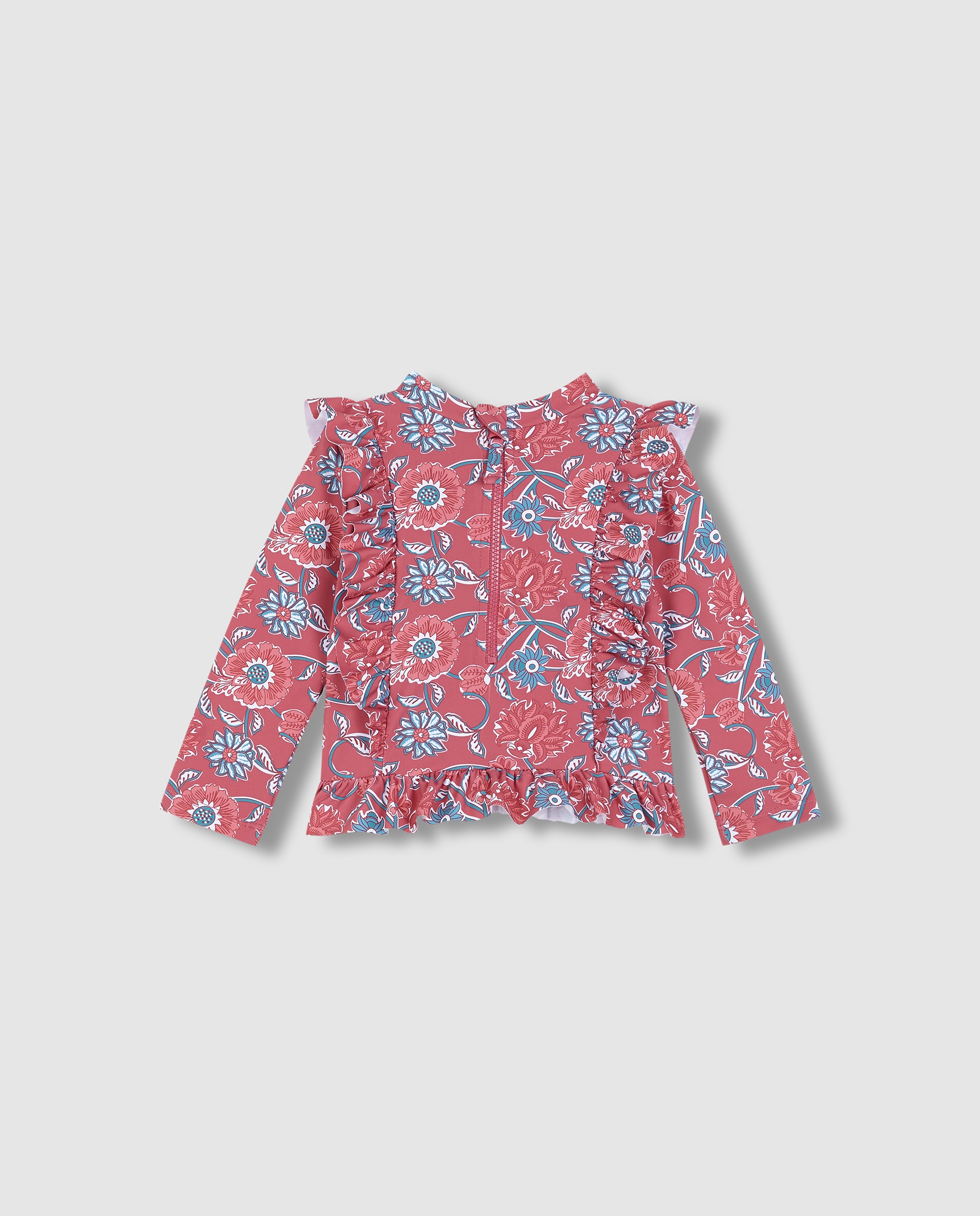 T-shirt para Bebé com Proteção Solar Rosa / azul marinho-2