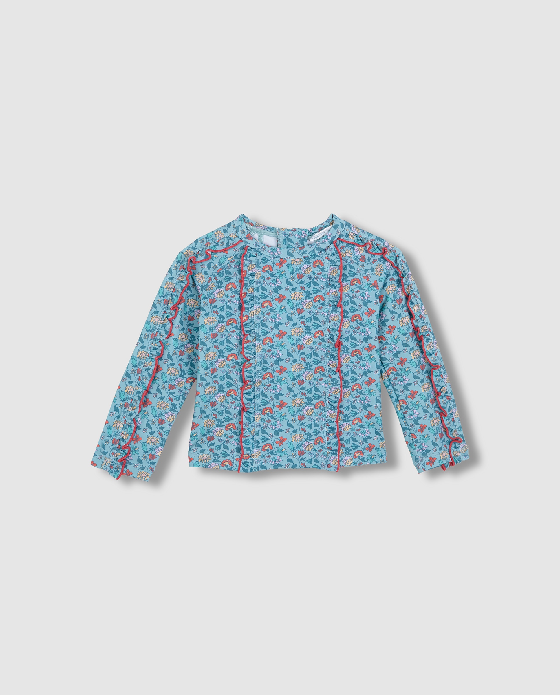 Imagem 0 de T-shirt de Banho para Bebé com Proteção Solar e Estampado de Flores