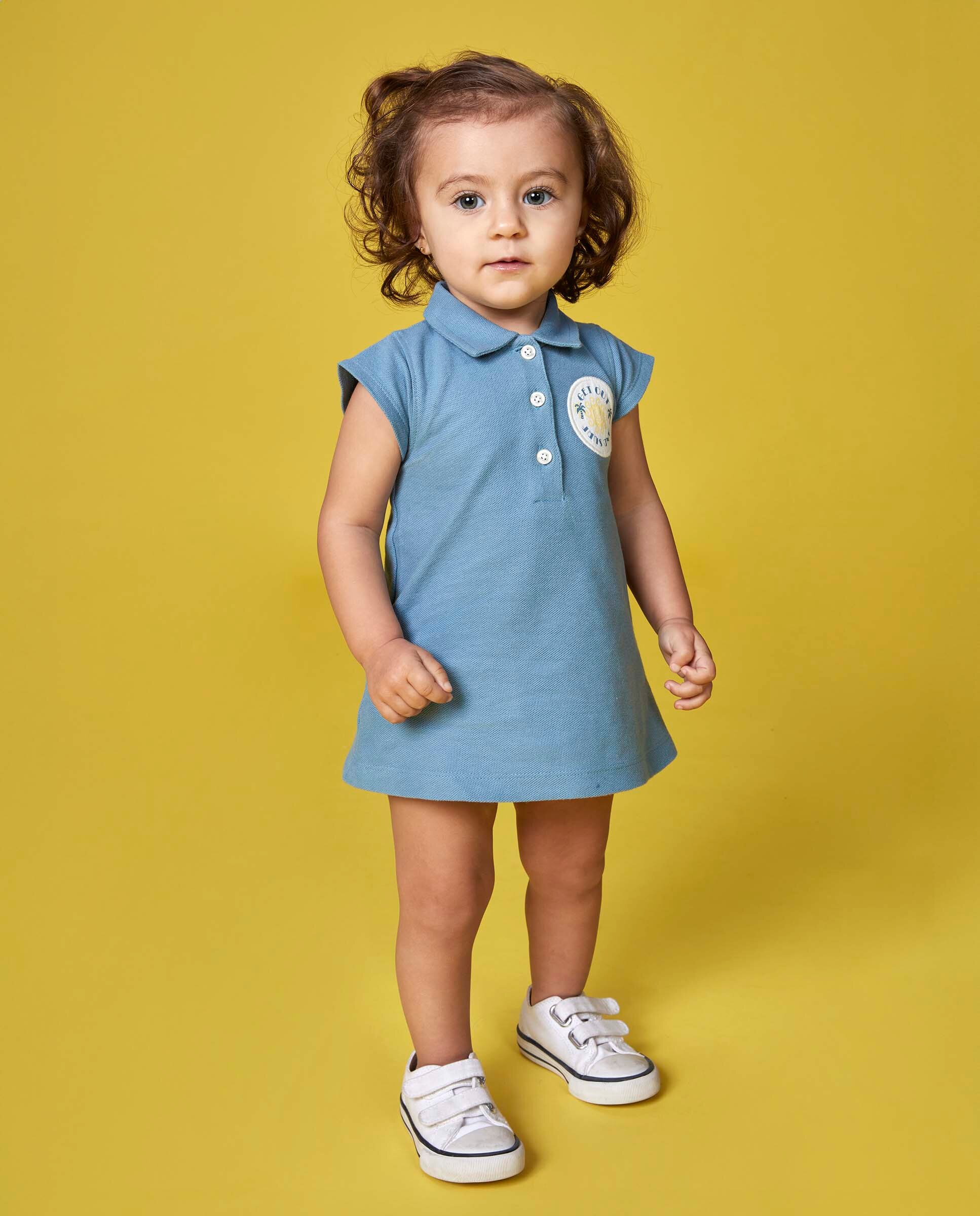 Vestido para Bebé Polo Sailor Gocco Azul-claro-5