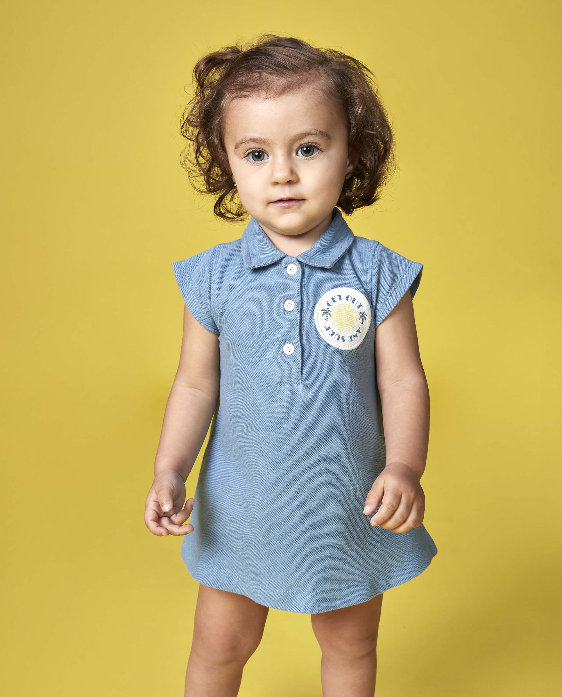 Vestido para Bebé Polo Sailor Gocco Azul-claro-6