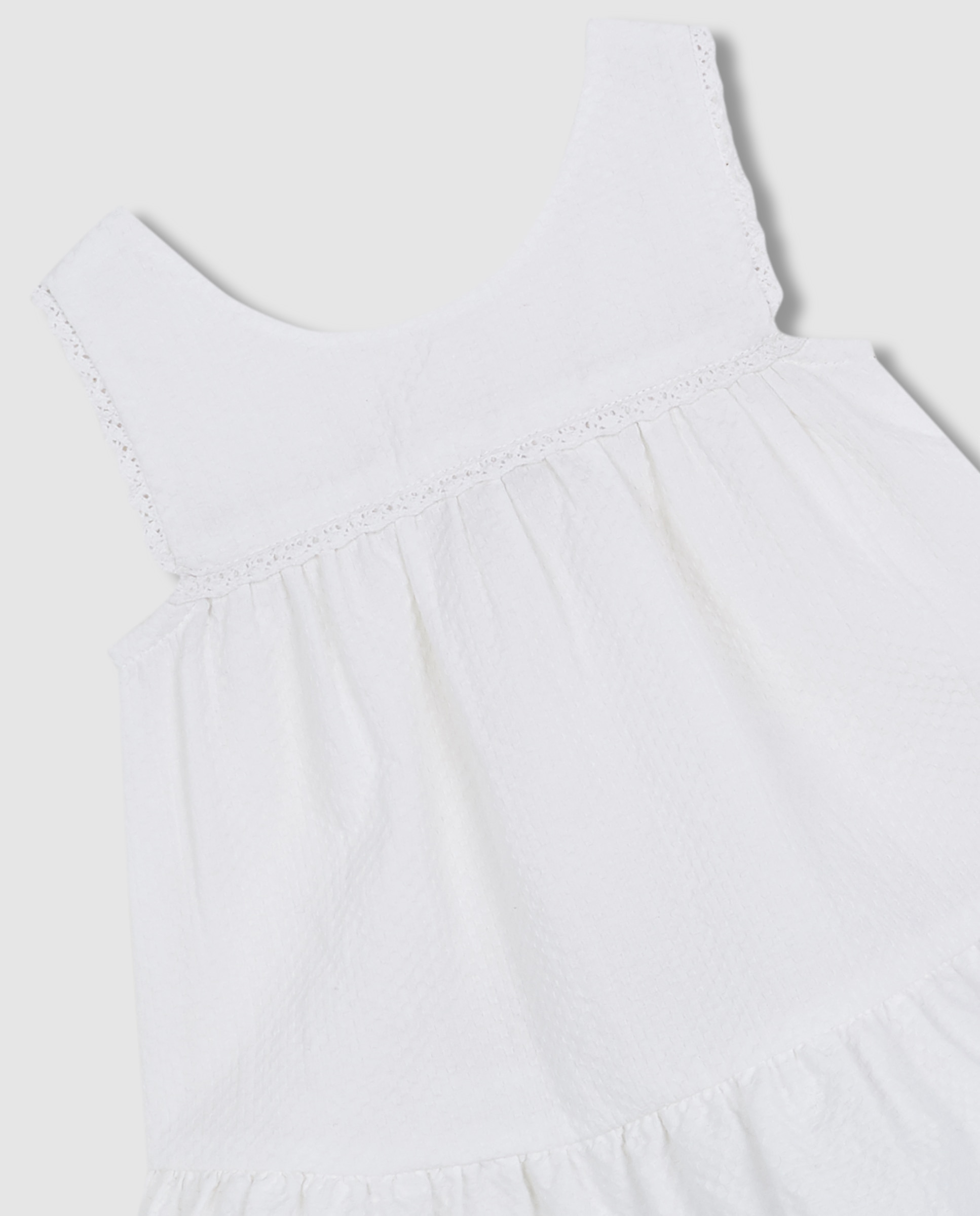 Vestido para Bebé Liso Gocco Branco-3