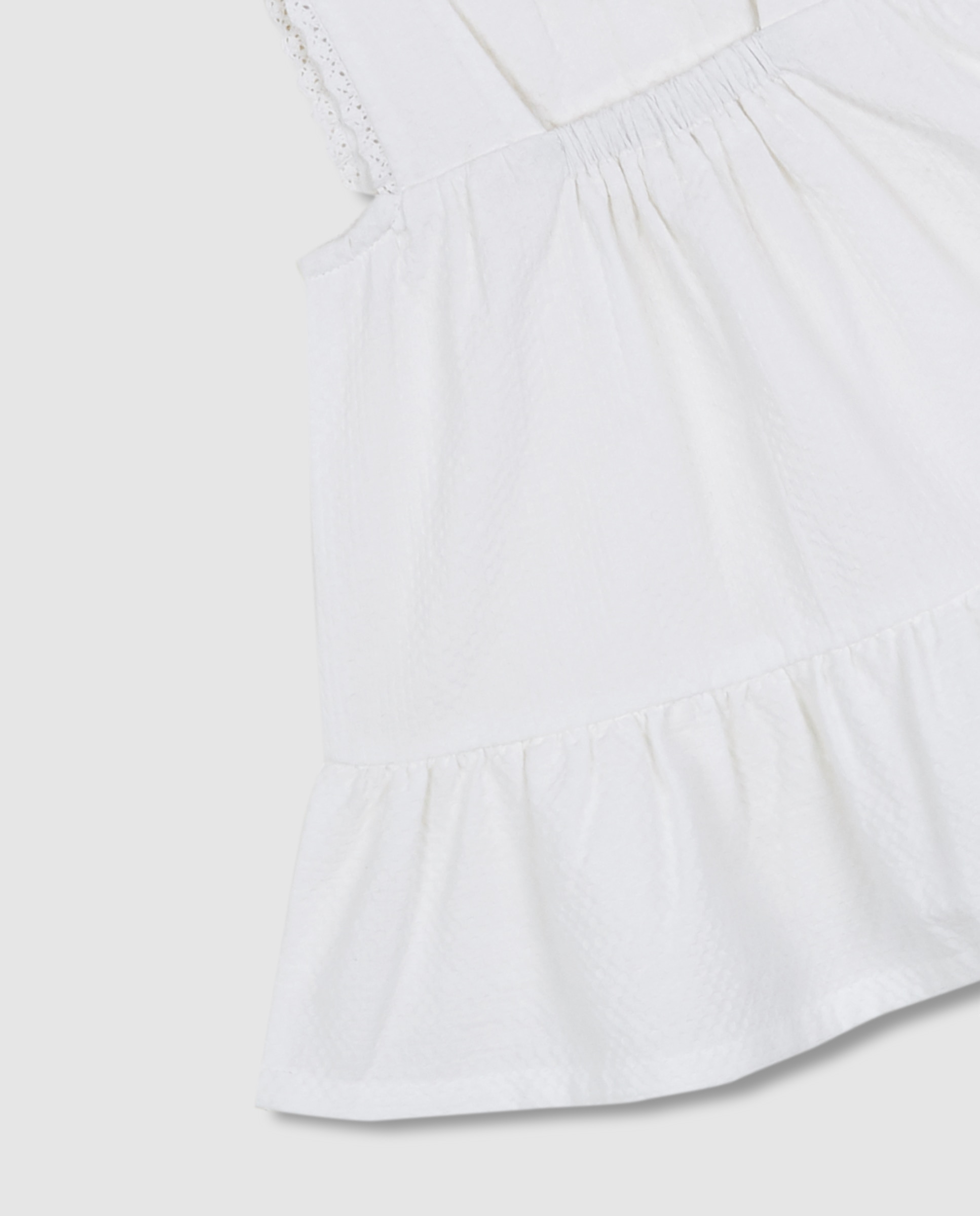 Vestido para Bebé Liso Gocco Branco-4