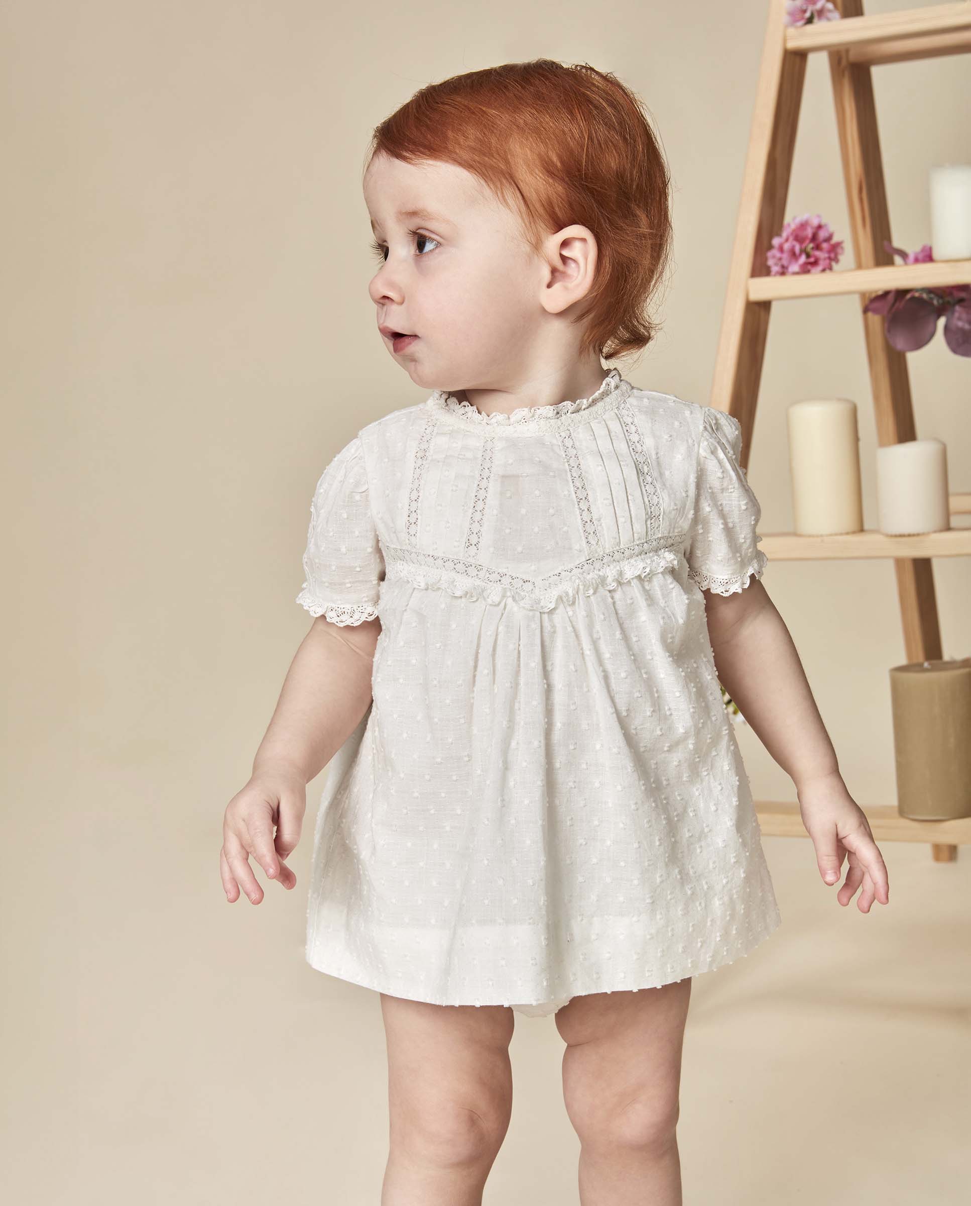 Imagem 0 de Vestido para Bebé com Tiras Bordadas