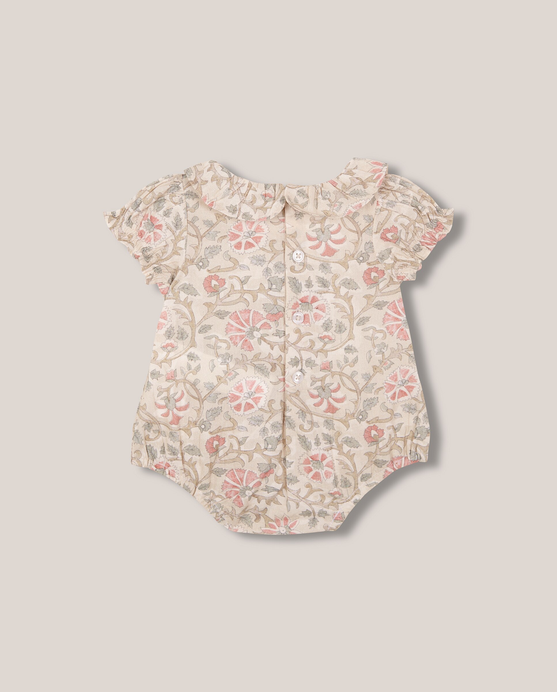 Blusa Body para Bebé Estampada Gocco Bege-2