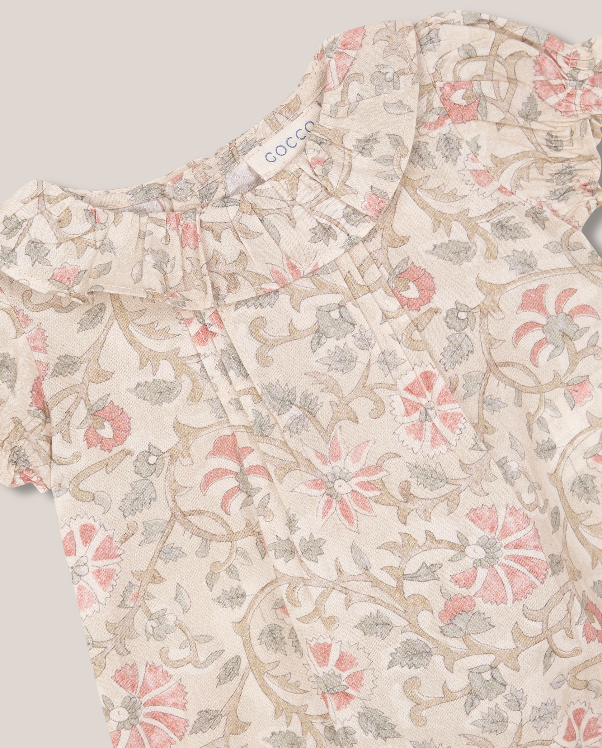Blusa Body para Bebé Estampada Gocco Bege-3