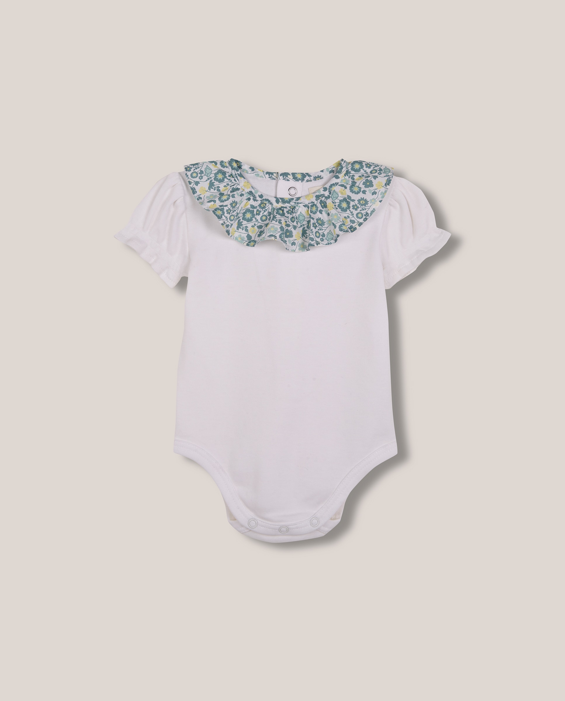 Imagem 0 de Body para Bebé com Gola de Popelina Estampado Flores