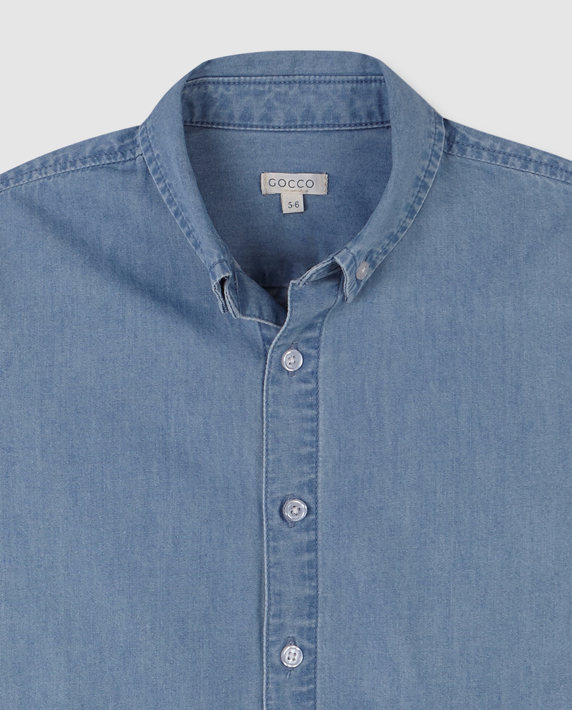 Camisa Infantil Jeans Denim-3