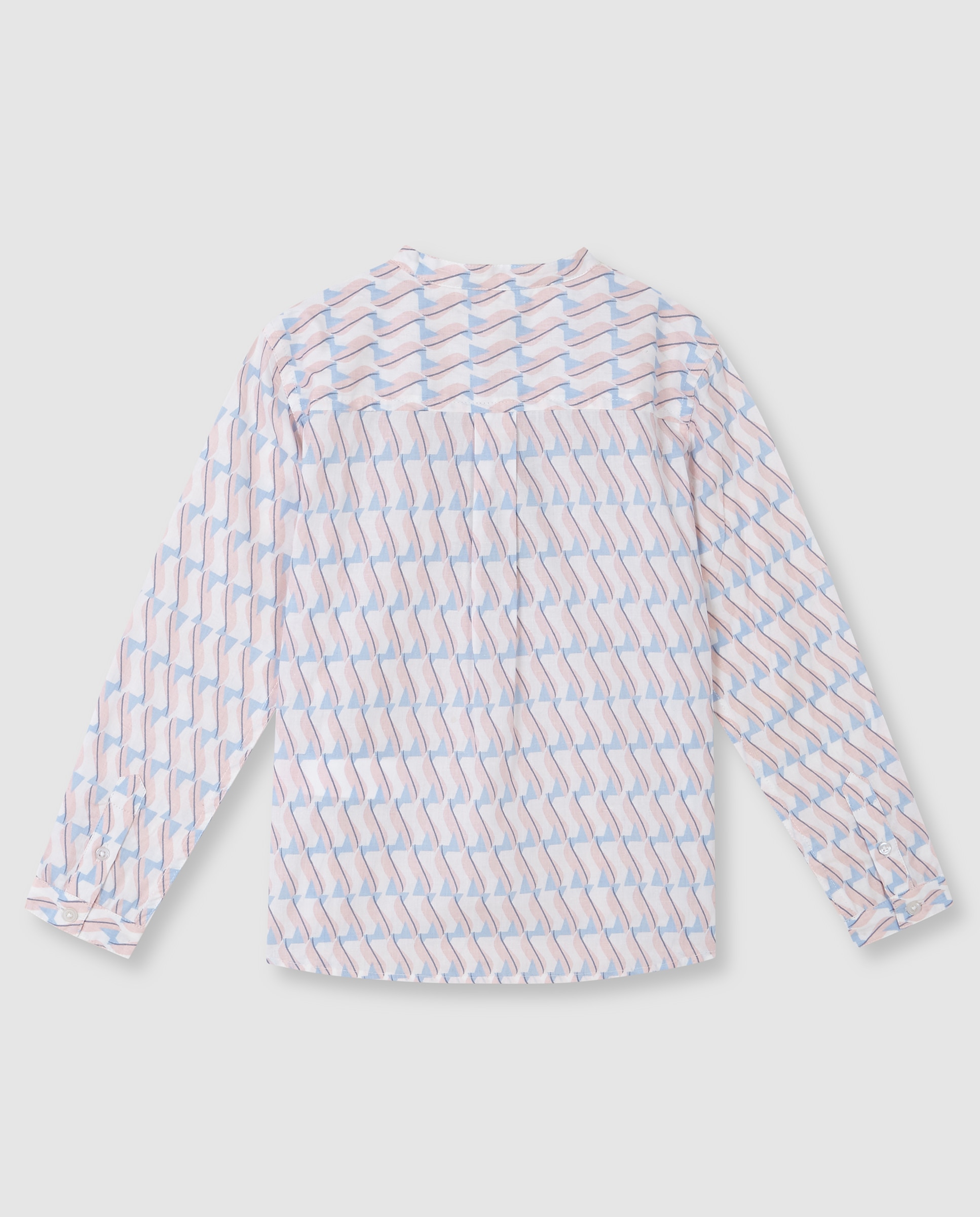 Camisa Infantil com Estampado Geométrico Gocco Rosa-2