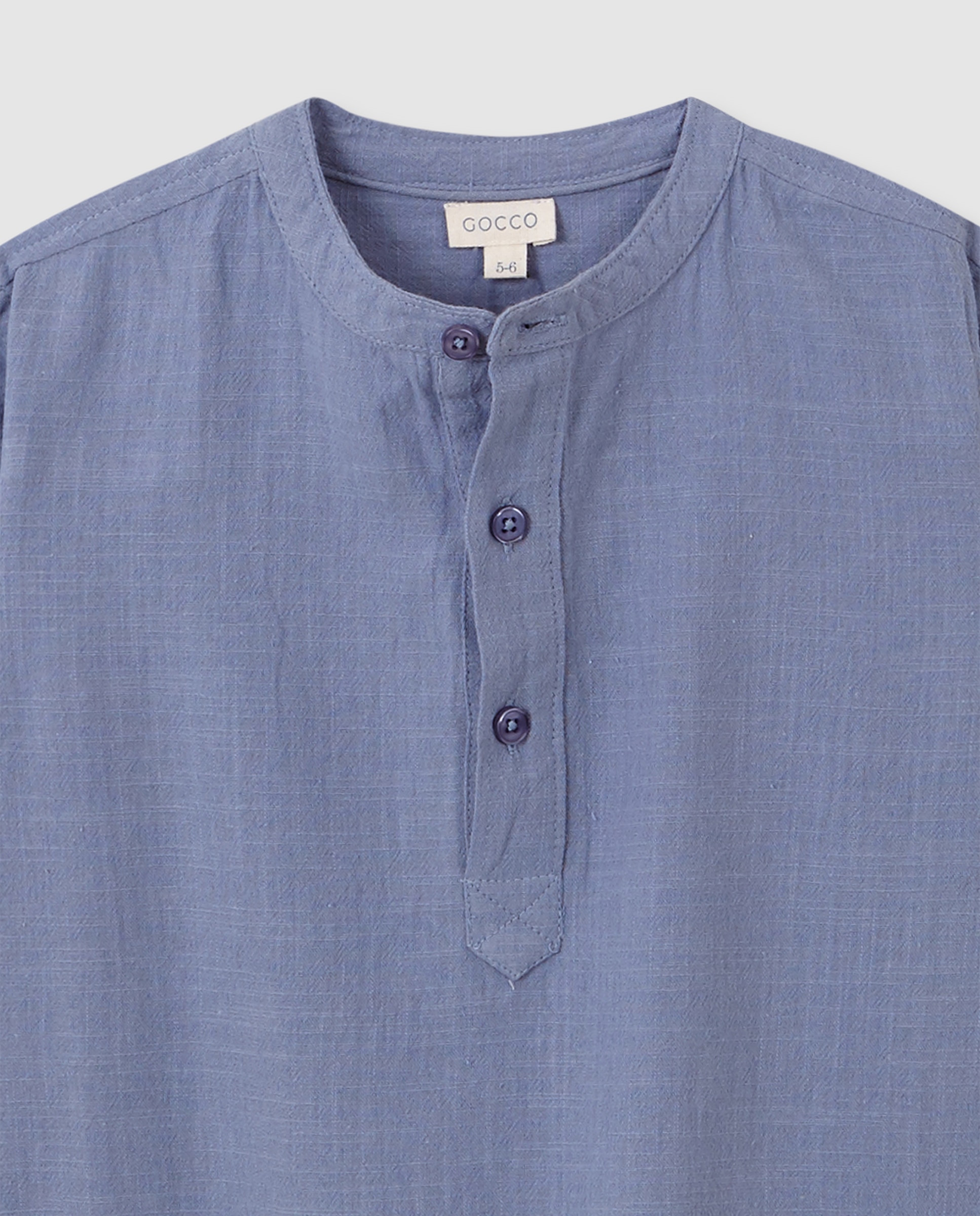 Camisa Infantil Tipo Polo Azul-claro-3