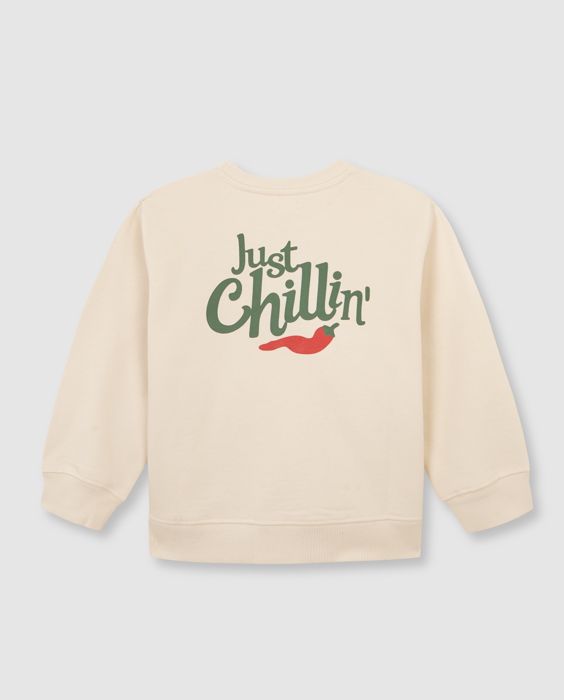 Sweatshirt Infantil Oversize "just Chillin Branco-marfim-2