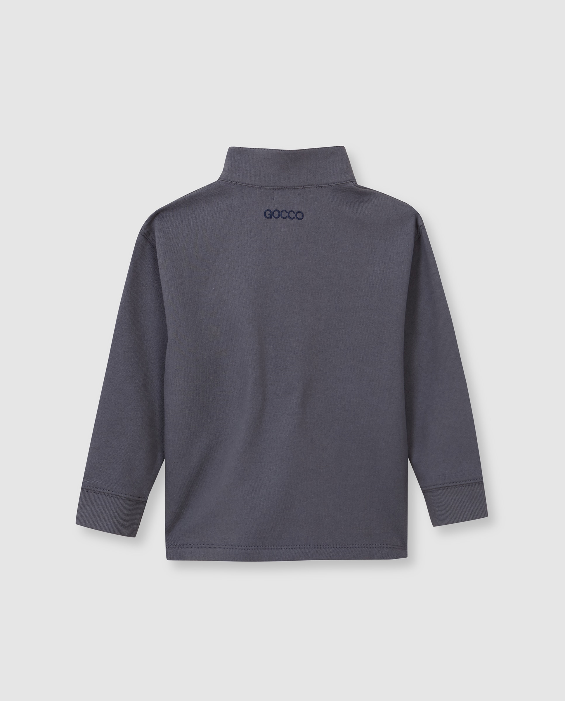Sweatshirt Infantil com Gola Alta Gocco Azul-escuro-2