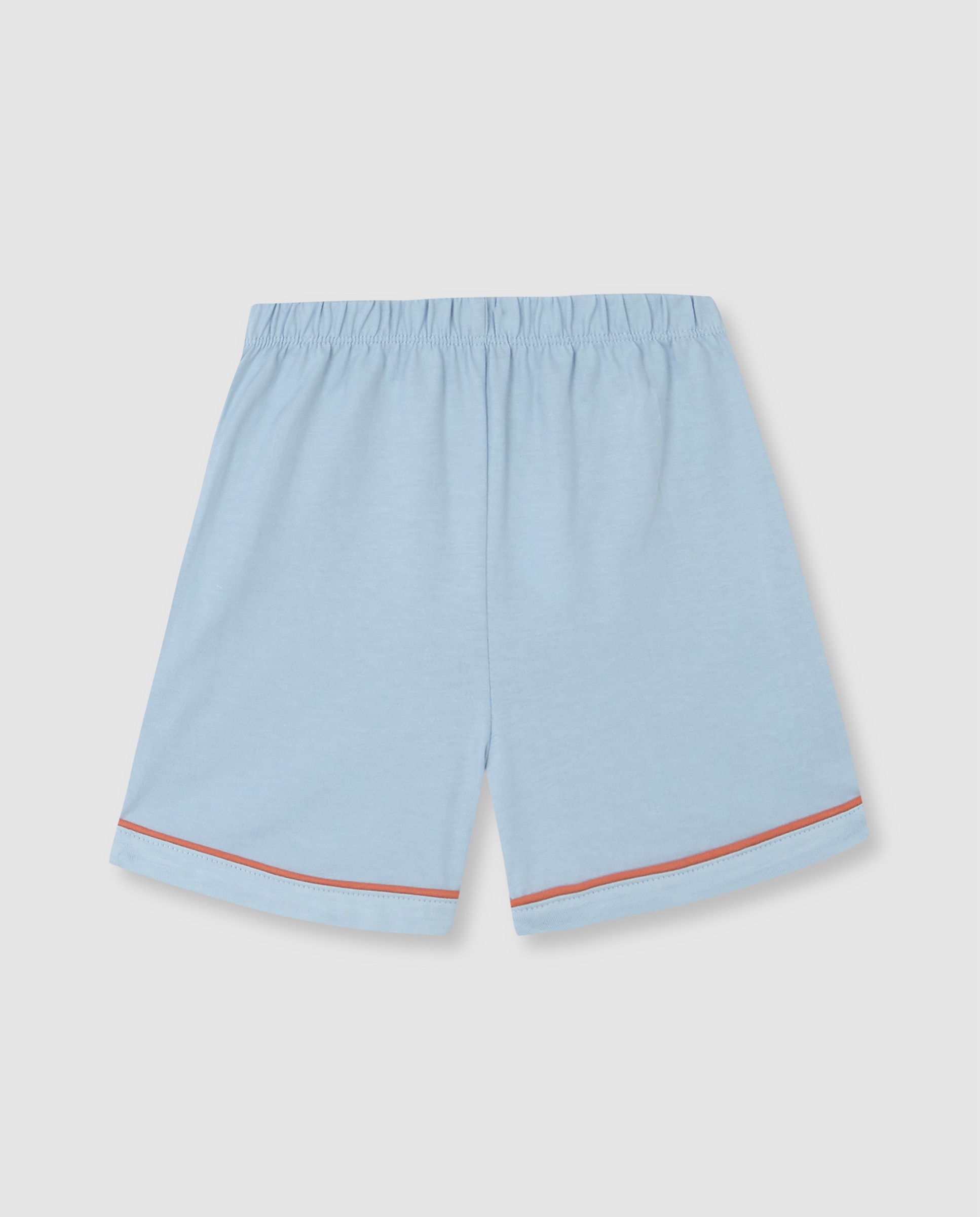 Pijama Infantil de Malha Tipo Camiseiro Azul-claro-3