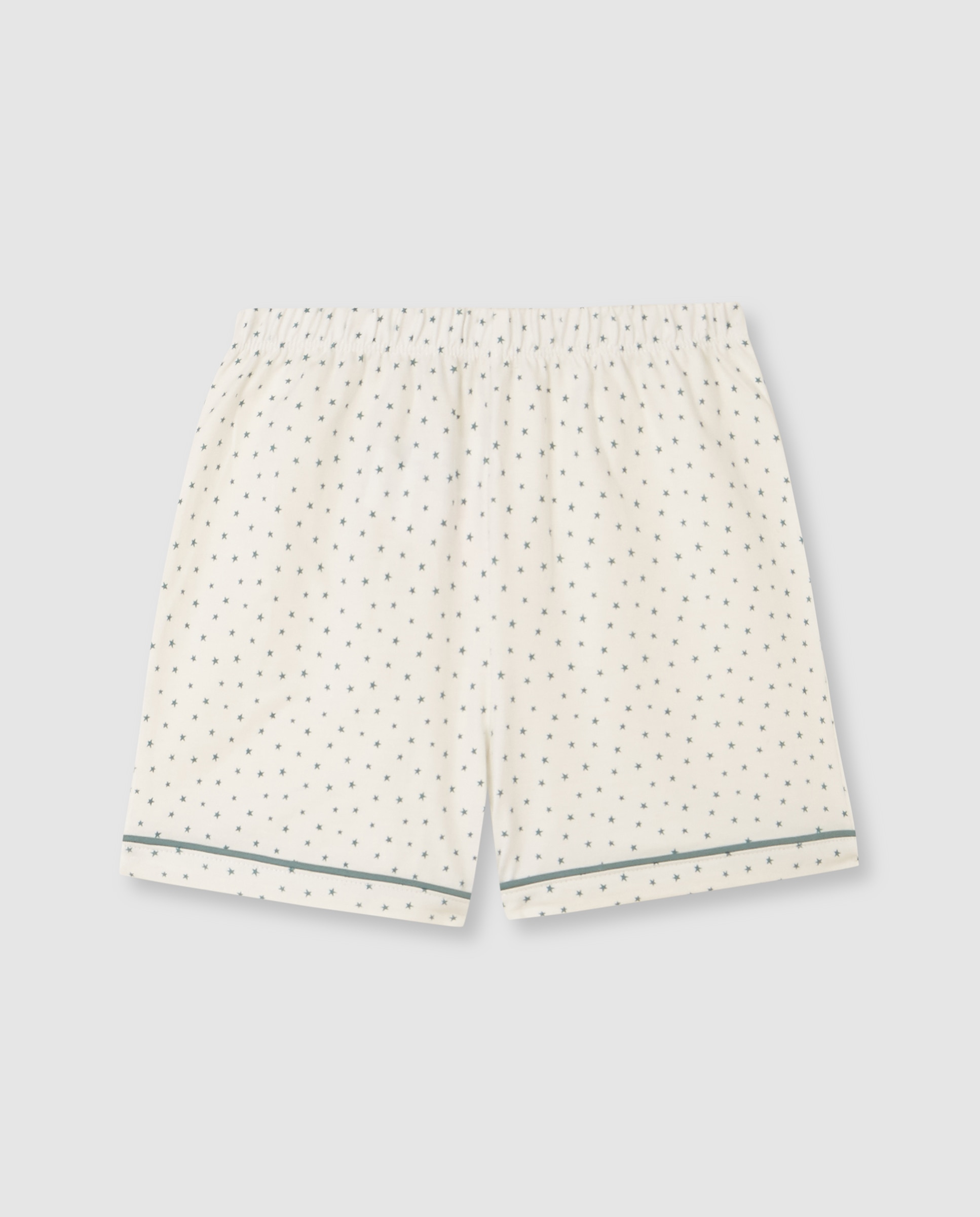 Pijama Infantil de Malha com Estrelas Gocco Branco-marfim-3