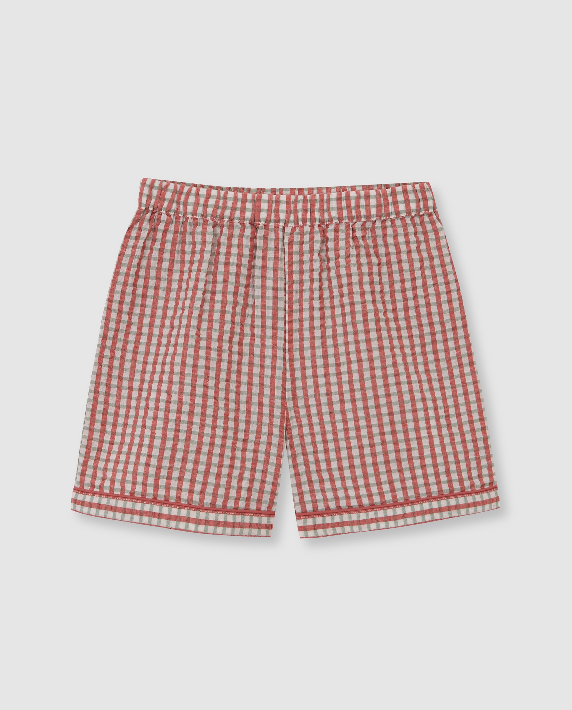 Pijama Infantil Aos Quadrados Branco-marfim-3