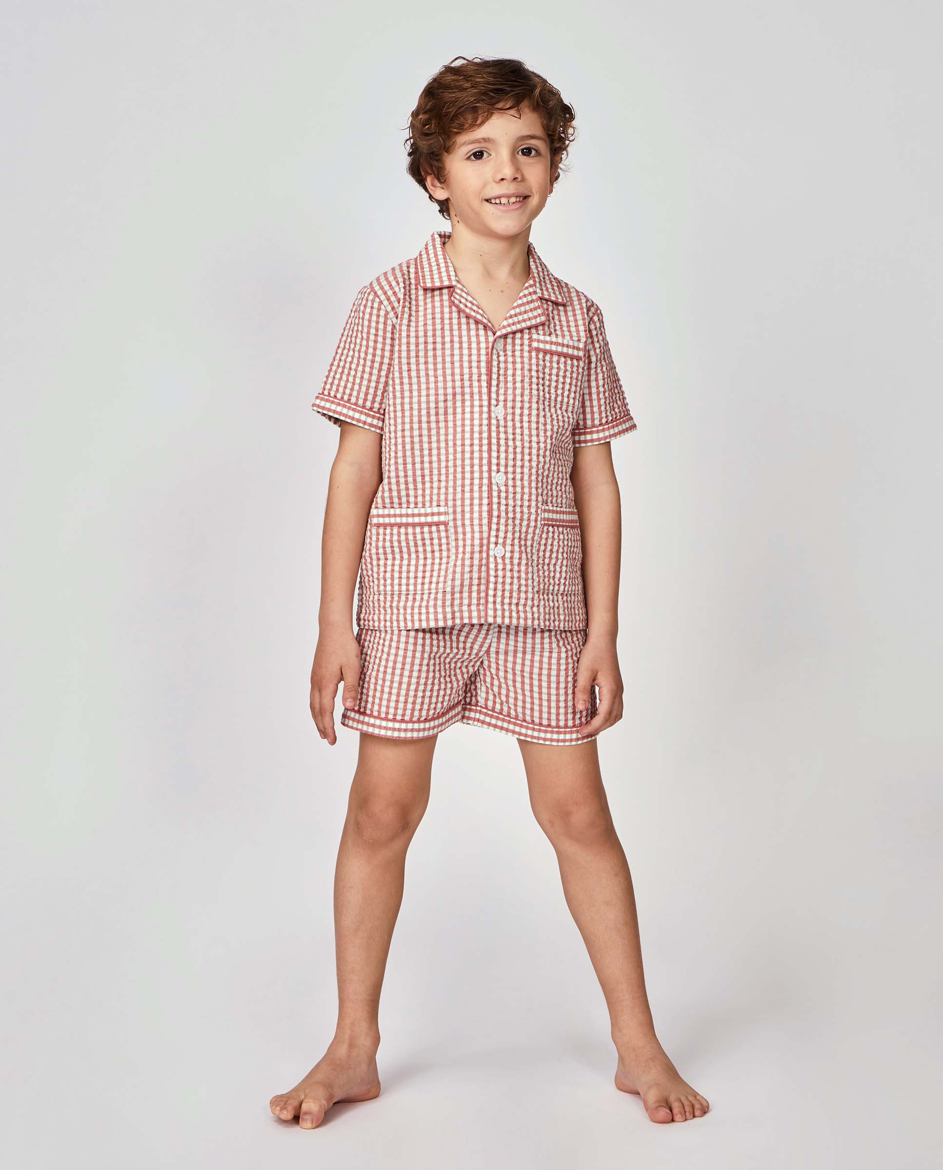 Pijama Oxford Infantil Gocco Branco-marfim-2