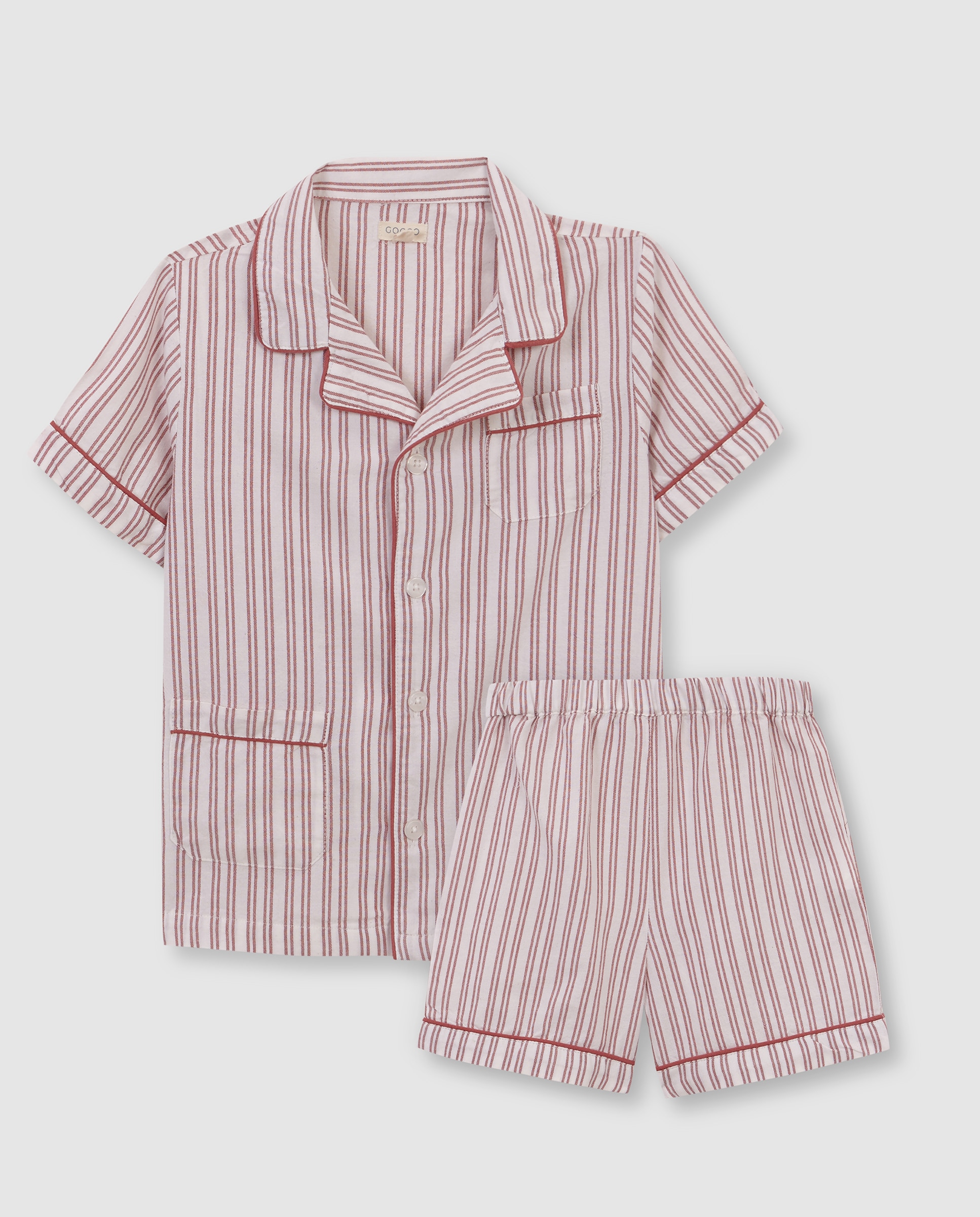 Pijama Oxford Infantil Gocco Branco-marfim-3