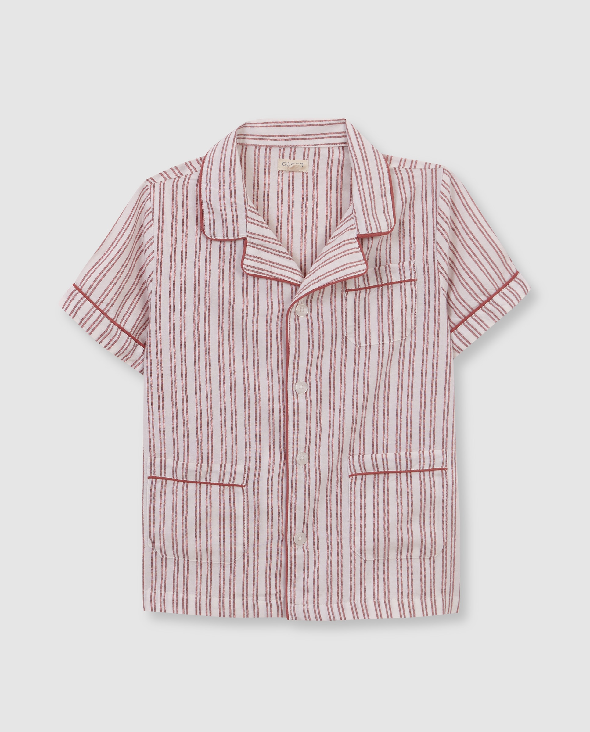 Pijama Oxford Infantil Gocco Branco-marfim-4