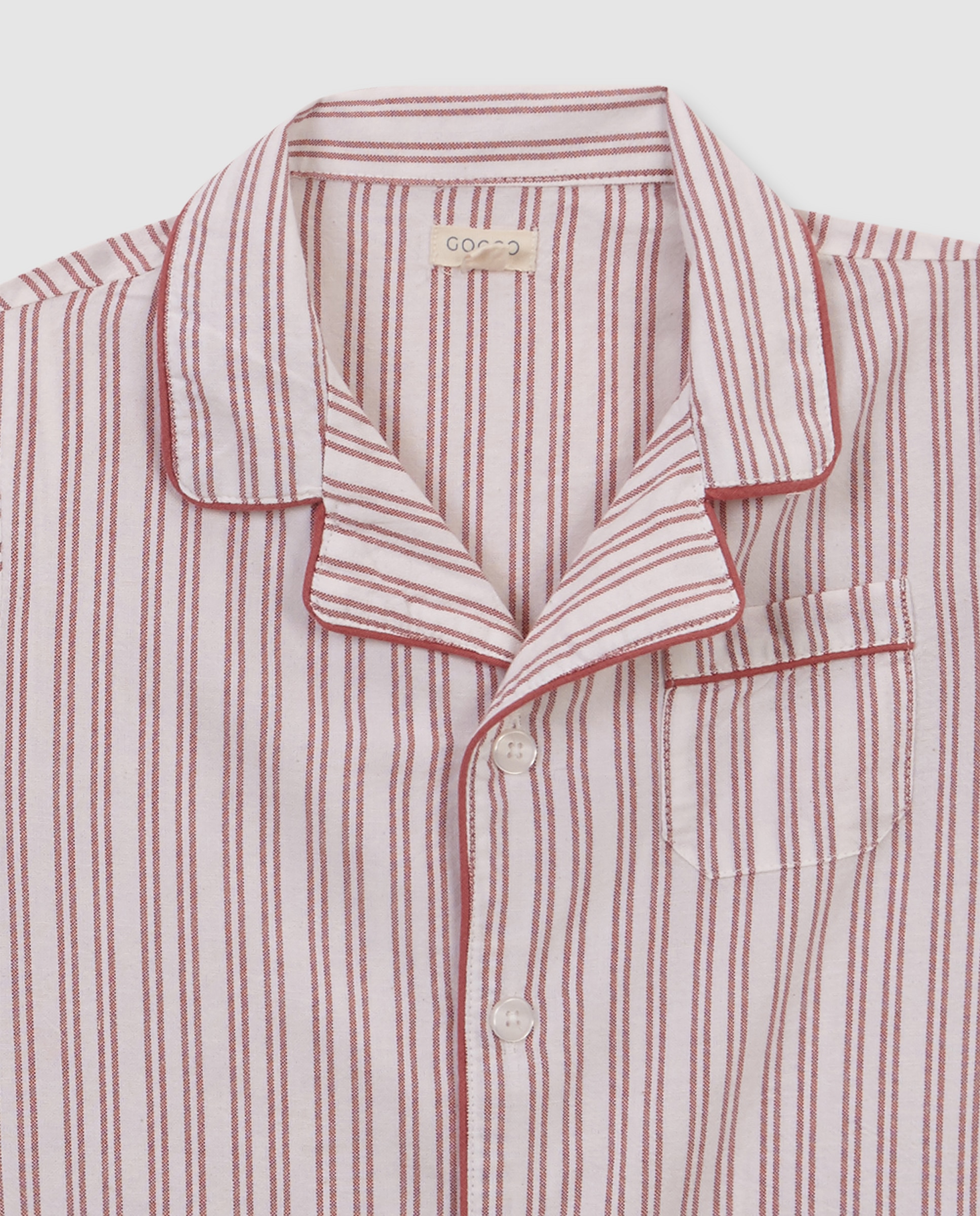 Pijama Oxford Infantil Gocco Branco-marfim-6