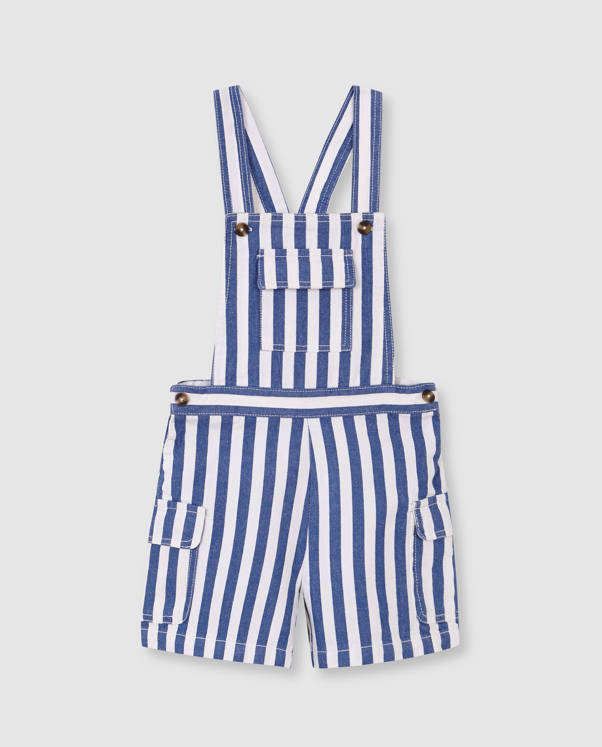 Jardineira Infantil Cargo Gocco Azul-3
