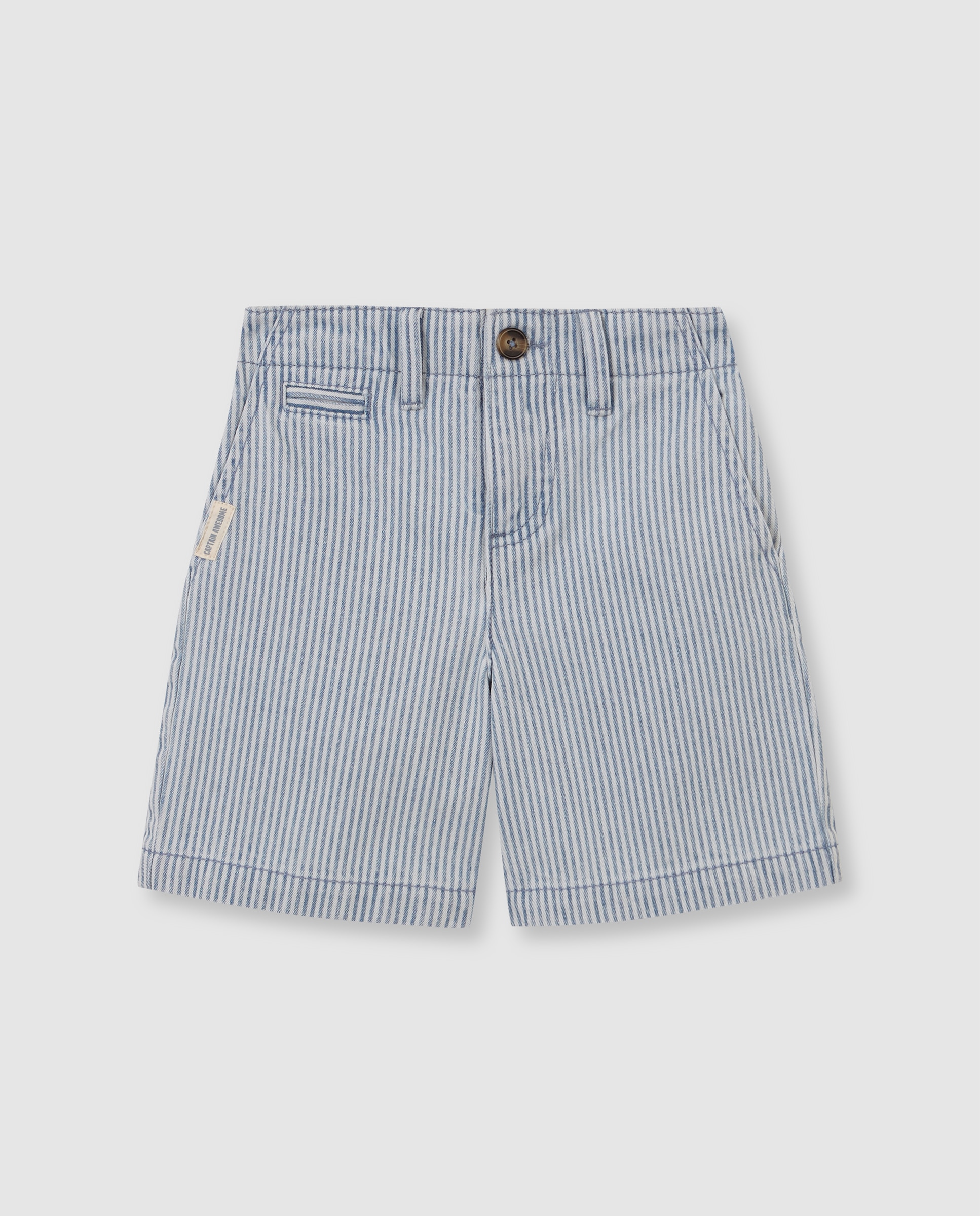 Calças Infantil de Micro Riscas Denim Gocco Azul-ganga-3