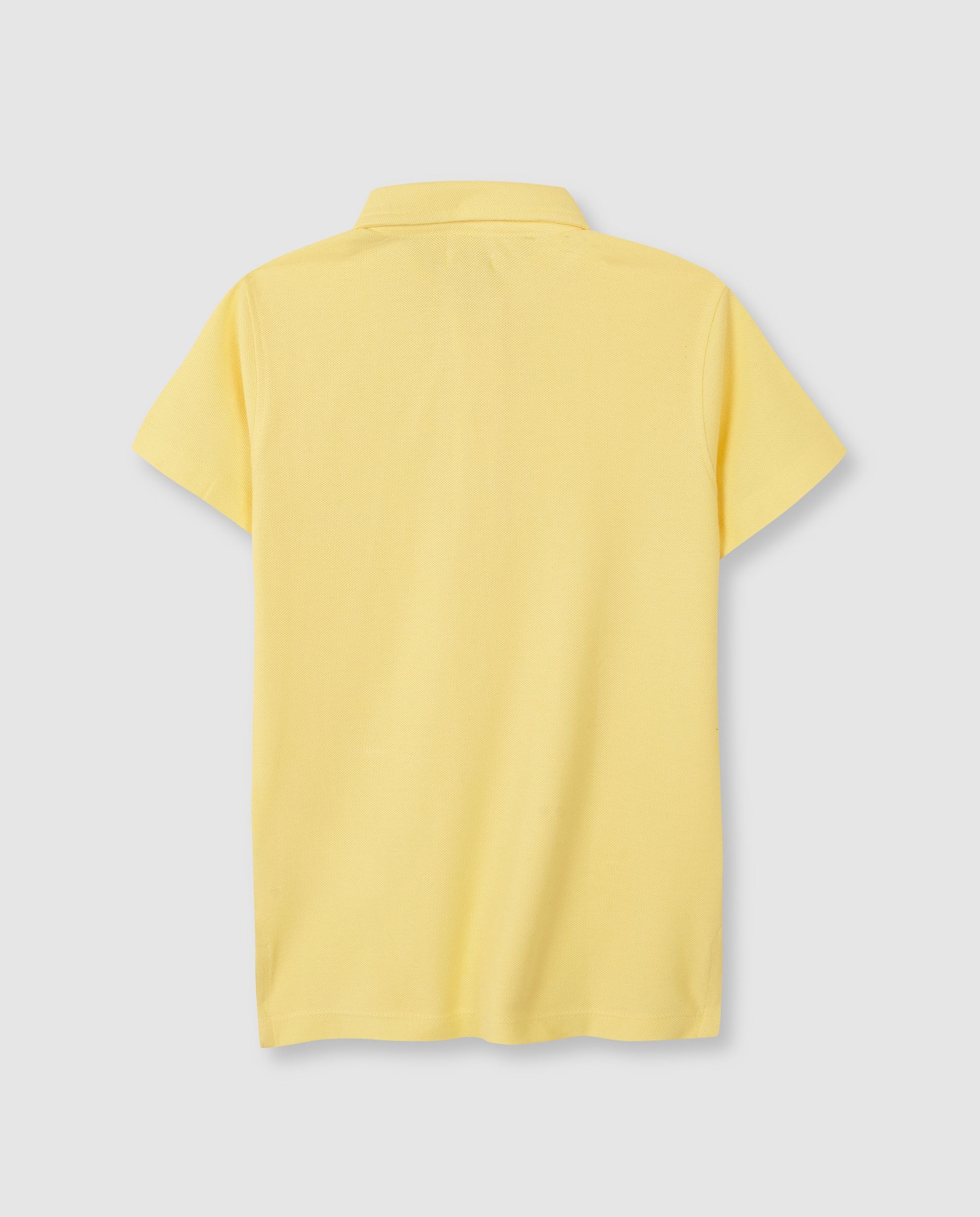 Polo Básico Infantil de Piqué Gocco Amarelo-2