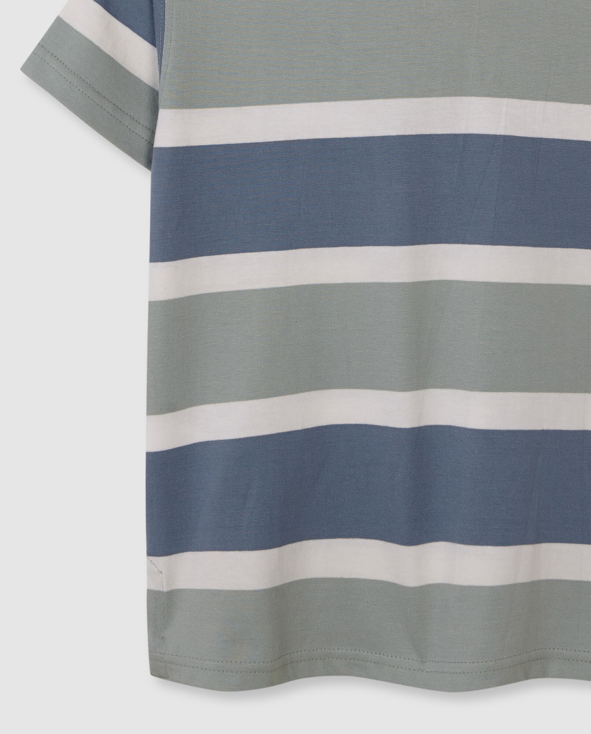 Polo Infantil Às Riscas Gocco Azul / Verde-4