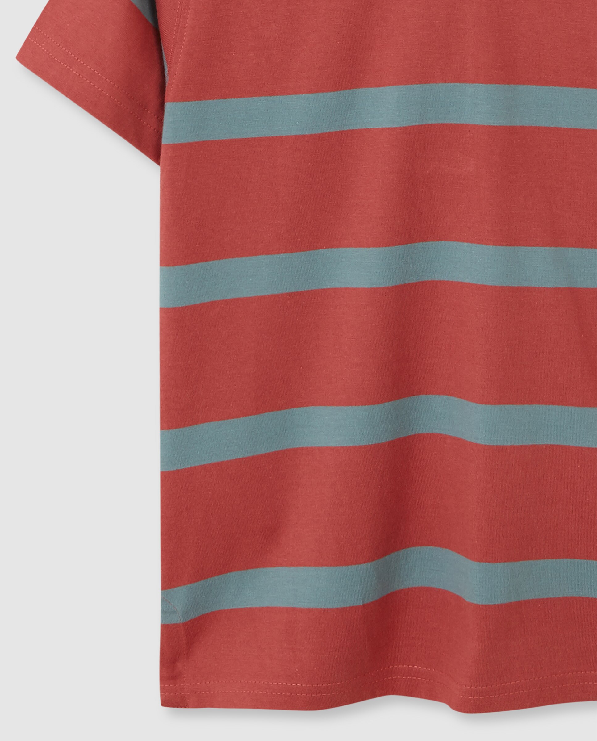 Polo Infantil Às Riscas Gocco Coral-4