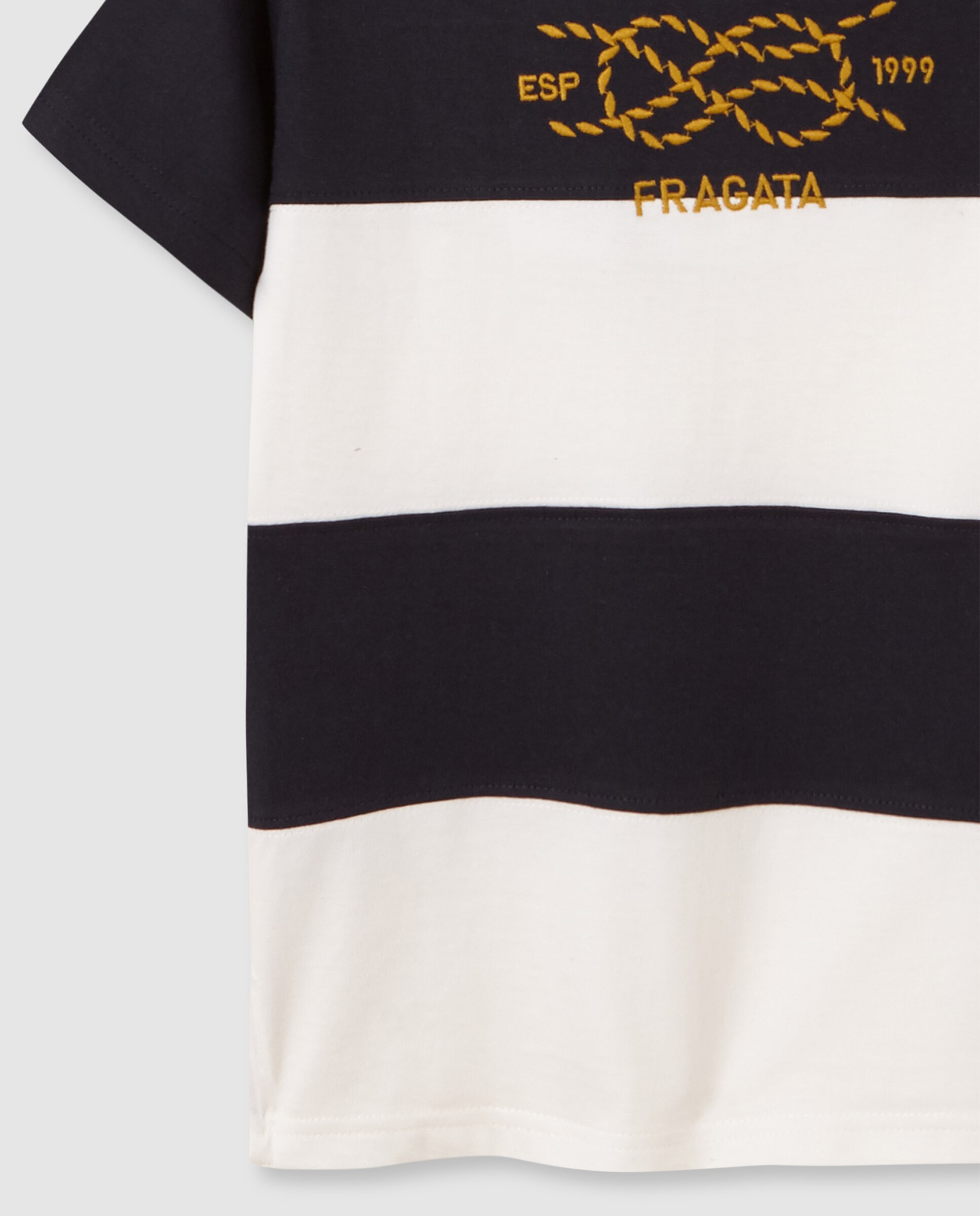 Polo Infantil Às Riscas Gocco Azul-marinho-4