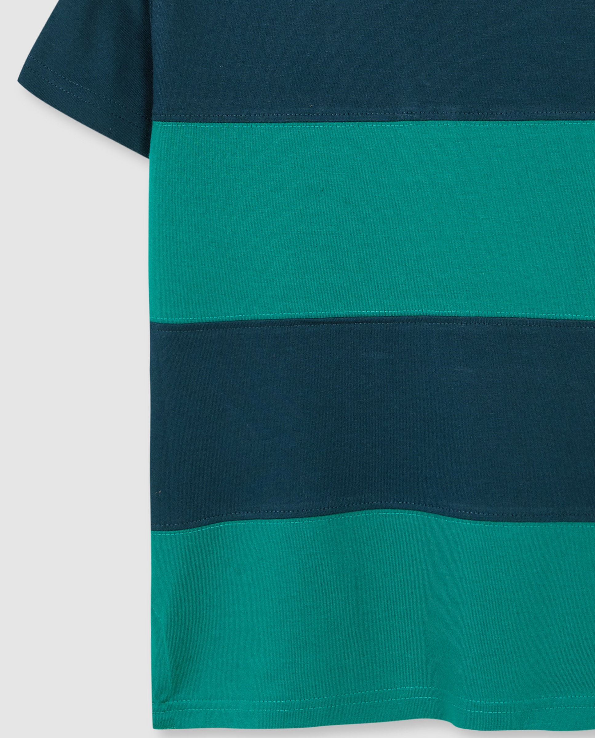 Polo Infantil Às Riscas Gocco Verde-4