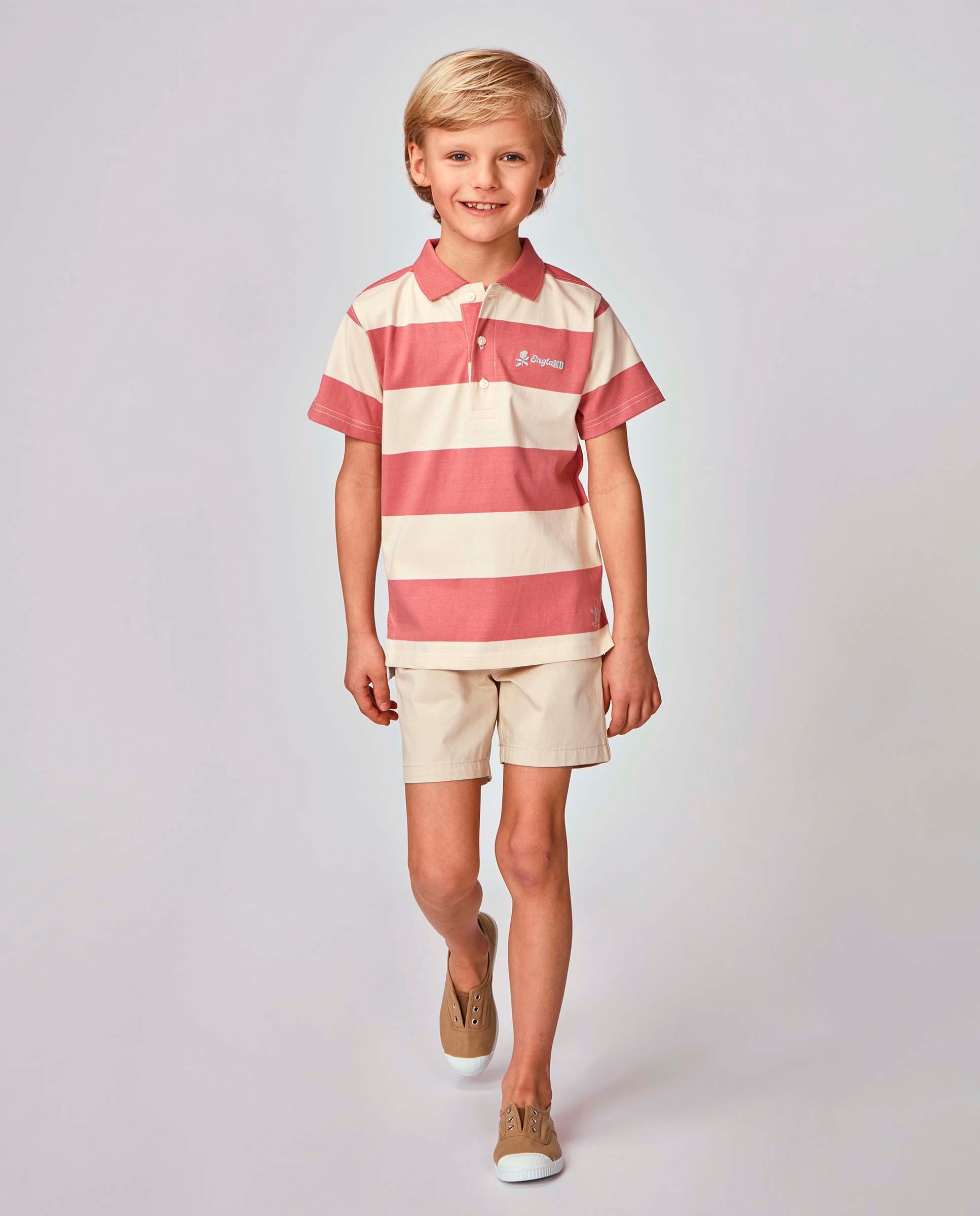 Imagem 0 de Polo Infantil Básico Às Riscas