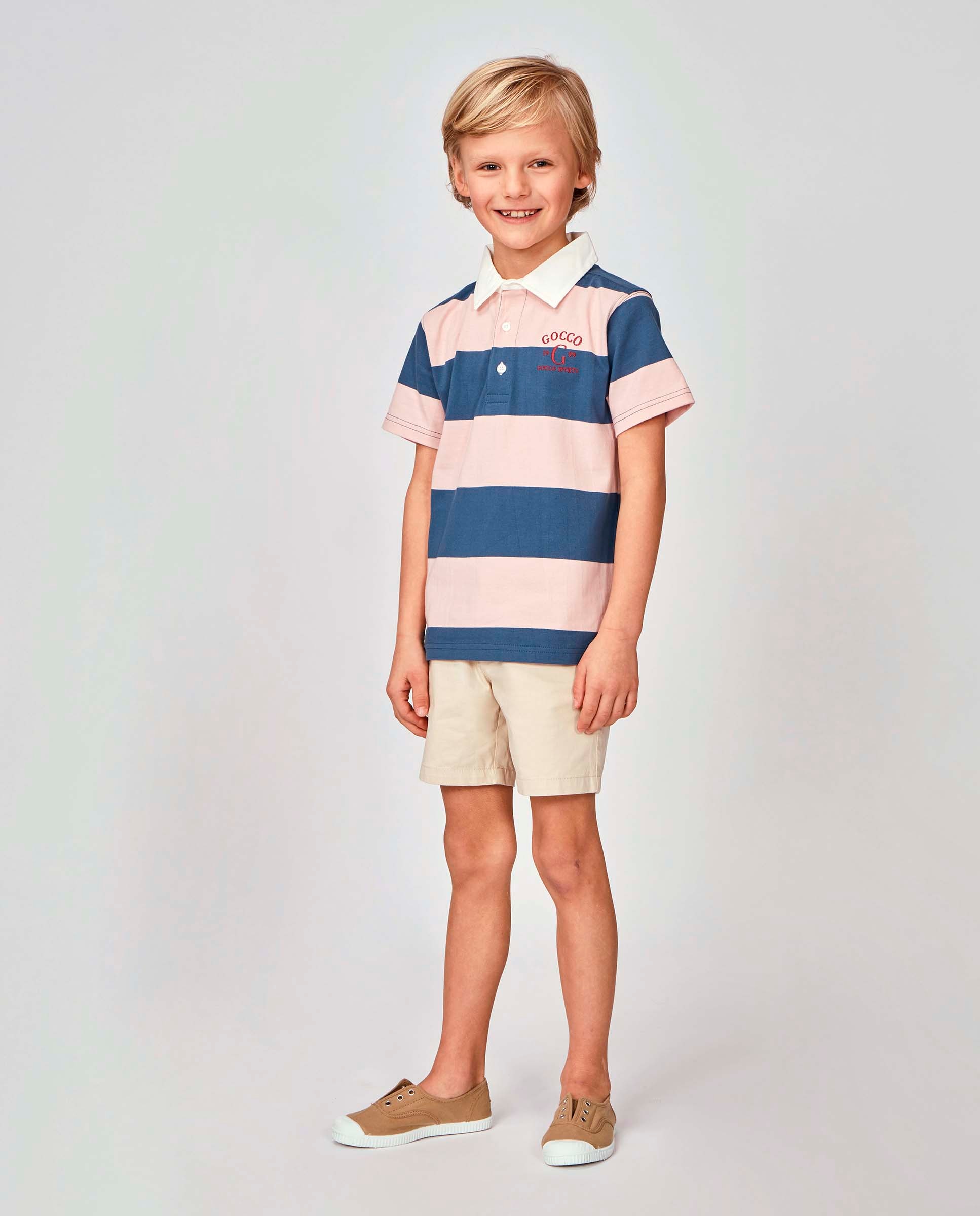 Imagem 0 de Polo Infantil Às Riscas