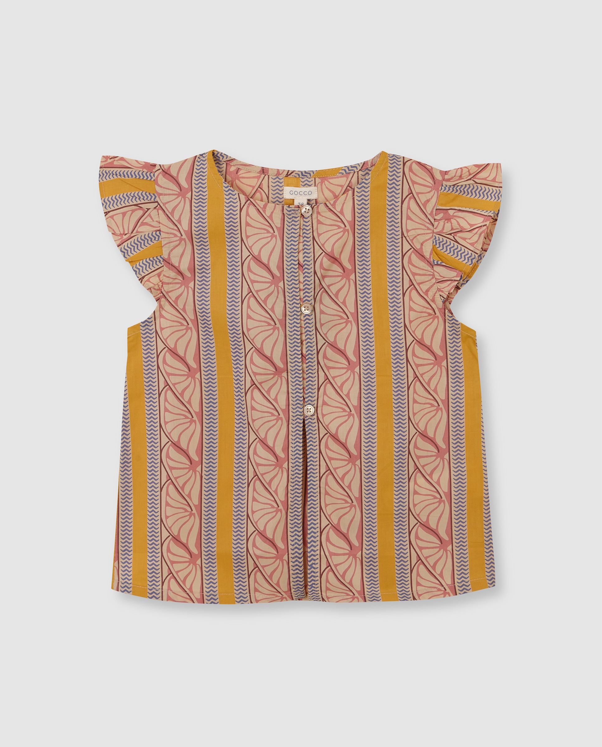 Blusa Infantil com Estampado Étnico Gocco Rosa-3