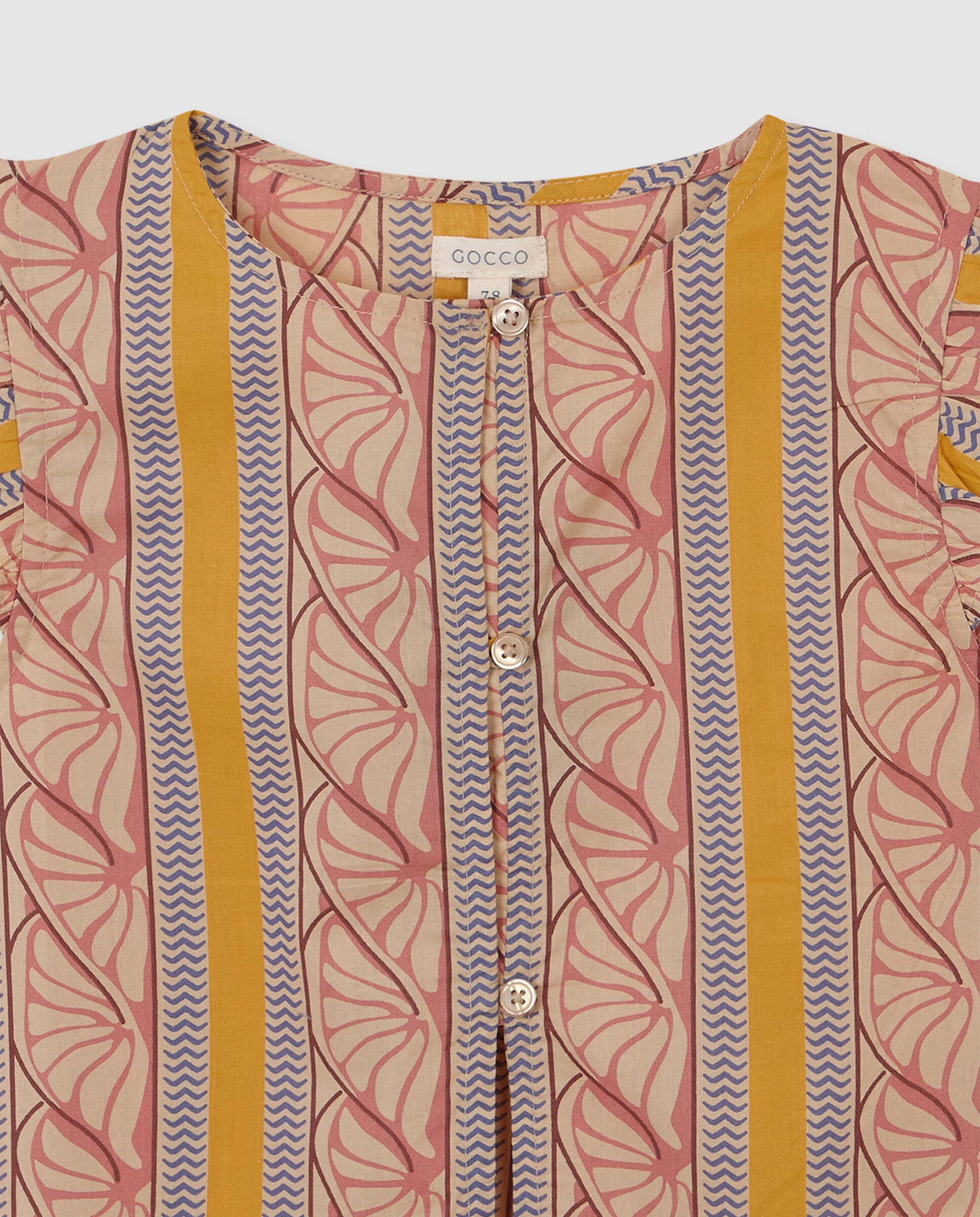 Blusa Infantil com Estampado Étnico Gocco Rosa-5