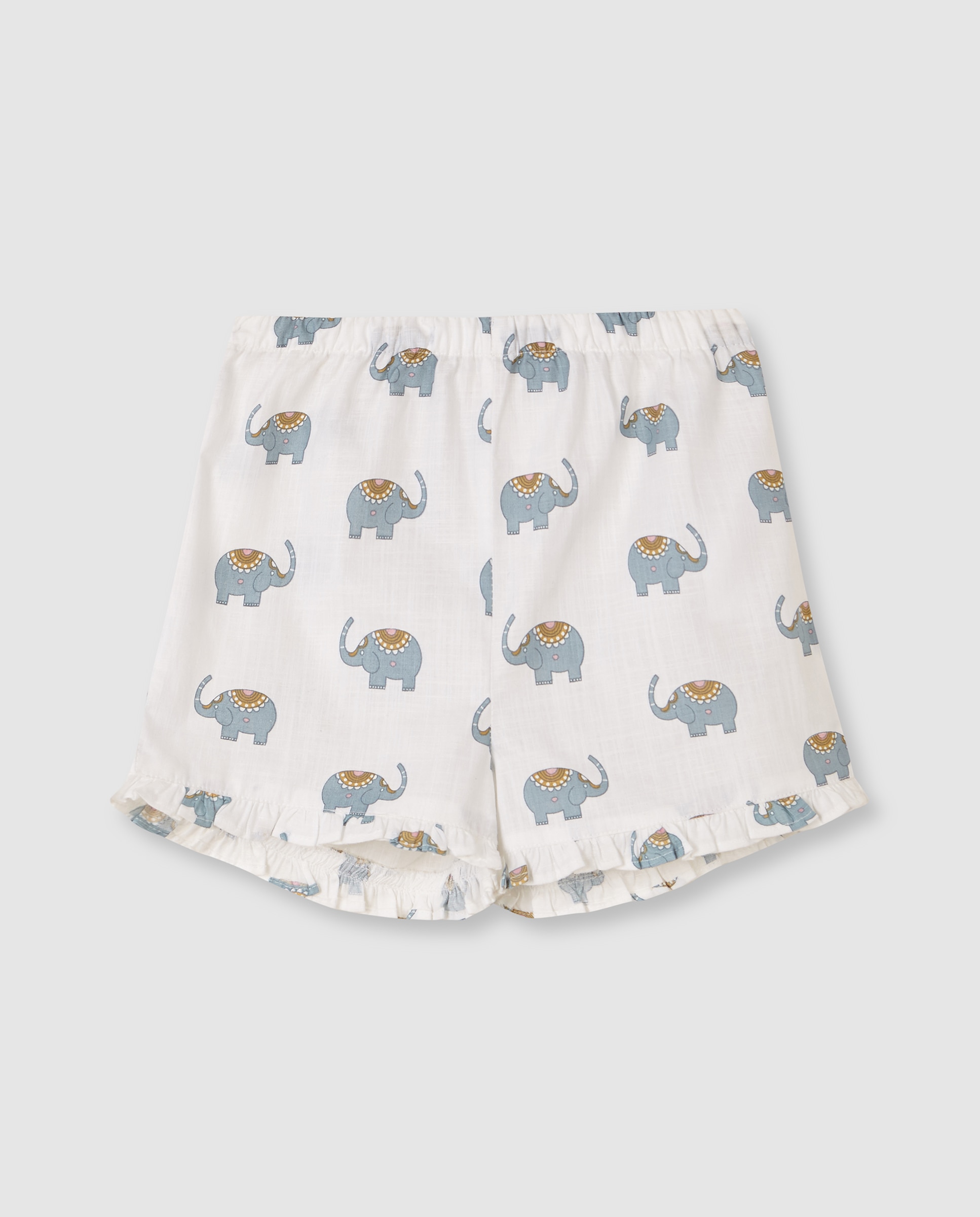 Pijama Infantil com Estampado Elefantes Gocco Branco-marfim-5