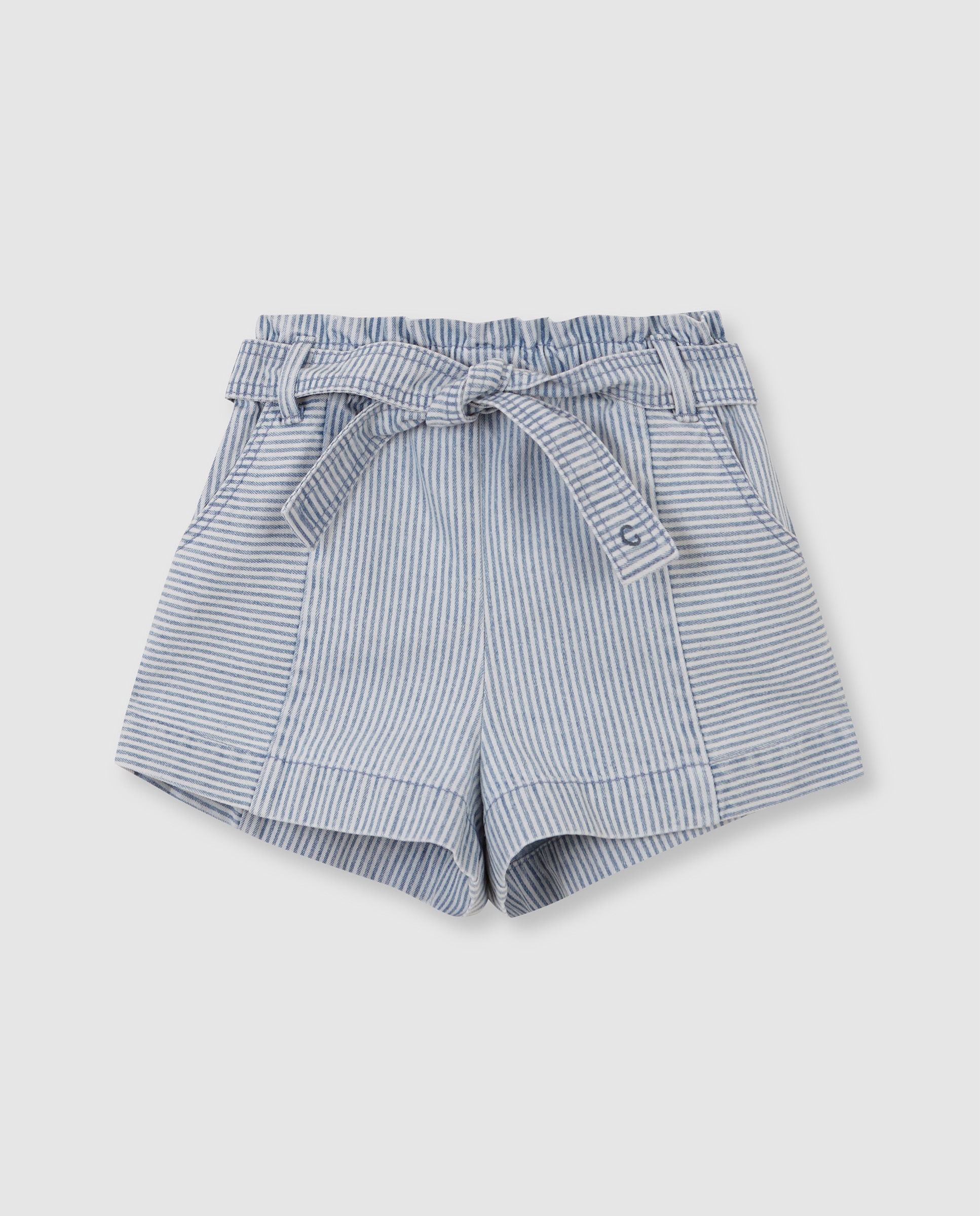 Imagem 0 de Calças Infantil com Micro Riscas Denim