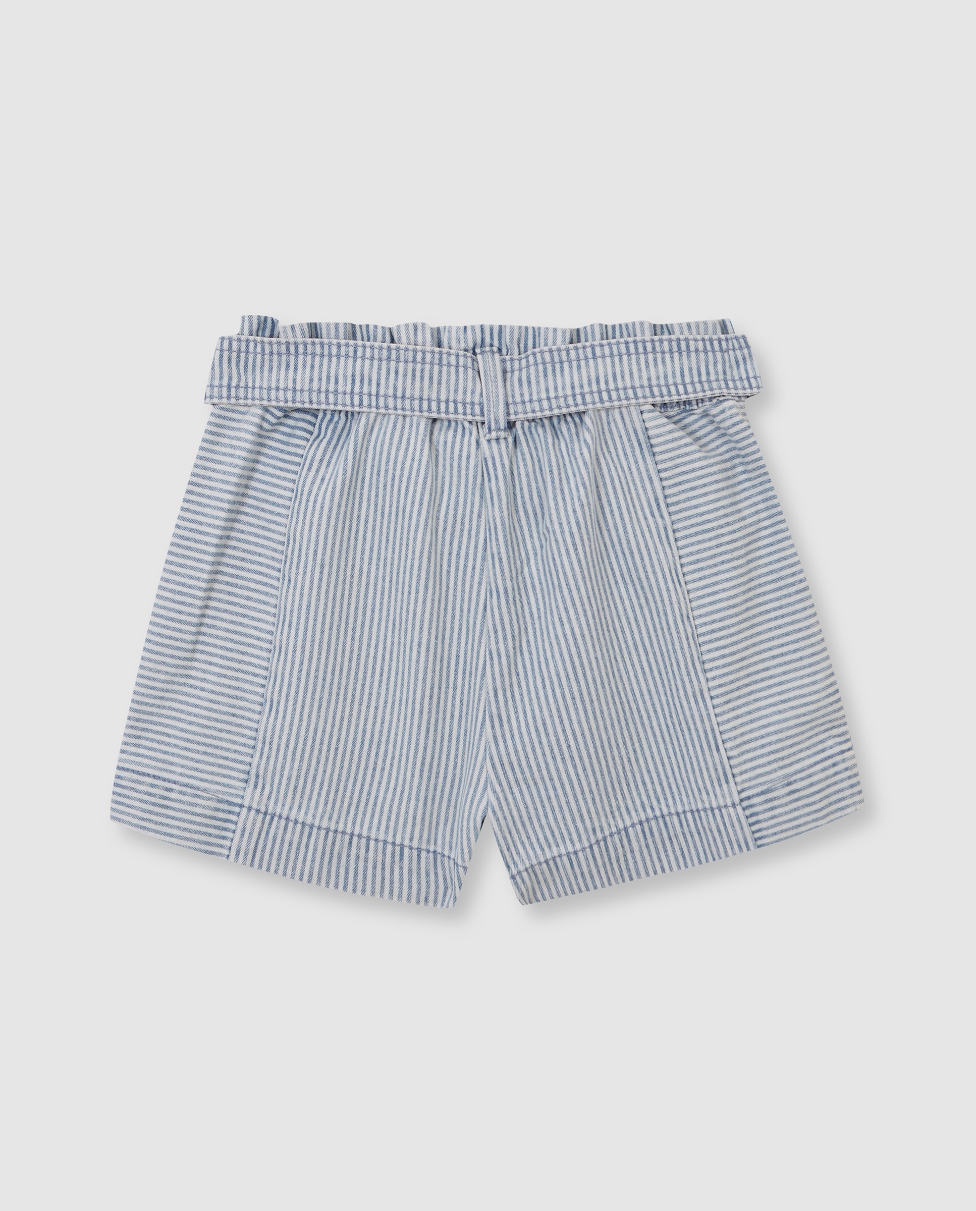 Calças Infantil com Micro Riscas Denim Gocco Azul-ganga-4