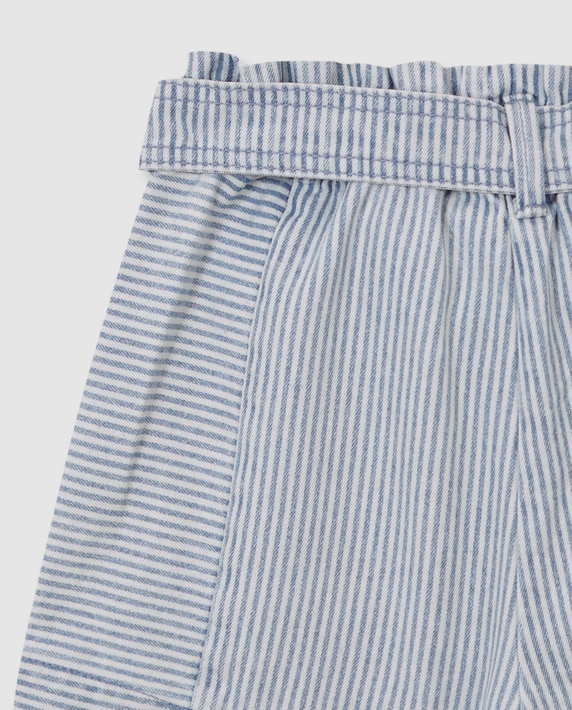 Calças Infantil com Micro Riscas Denim Gocco Azul-ganga-6