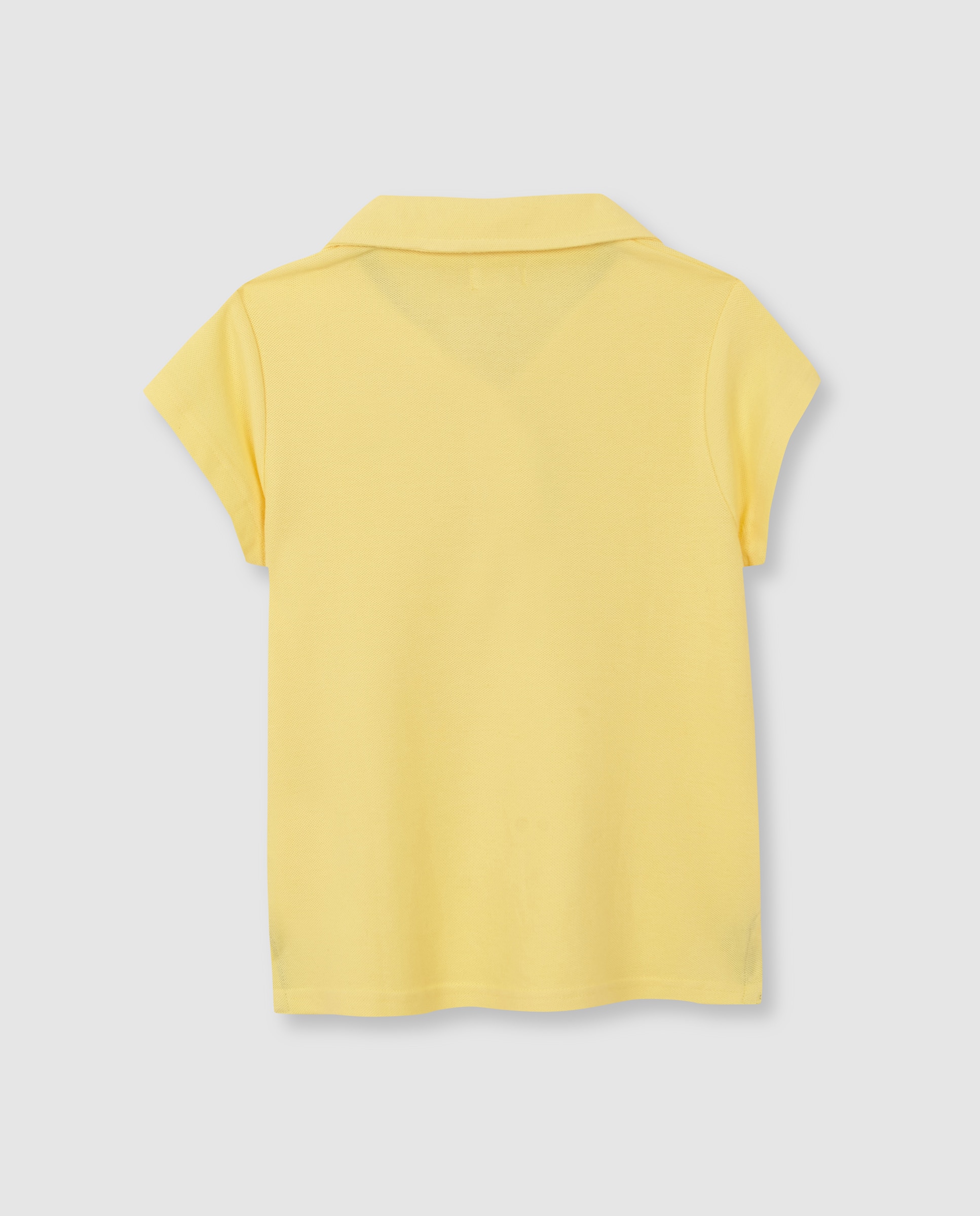 Polo Infantil de Manga Curta Gocco Amarelo-2